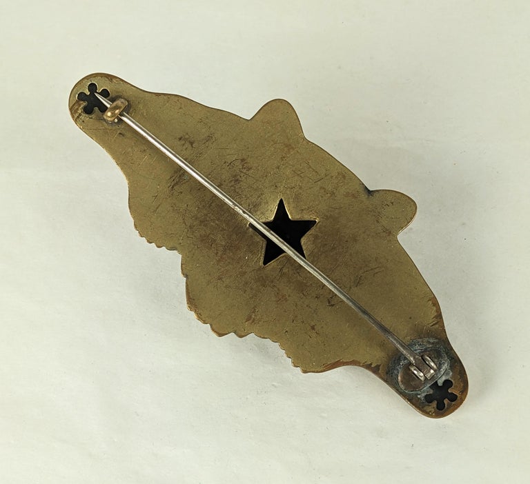 Massive Victorian Bear Cloak Clasp For Sale at 1stDibs