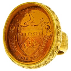 Antique Massive Victorian Seal Ring