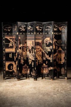 Massive Vintage Chinese Coromandel Screen