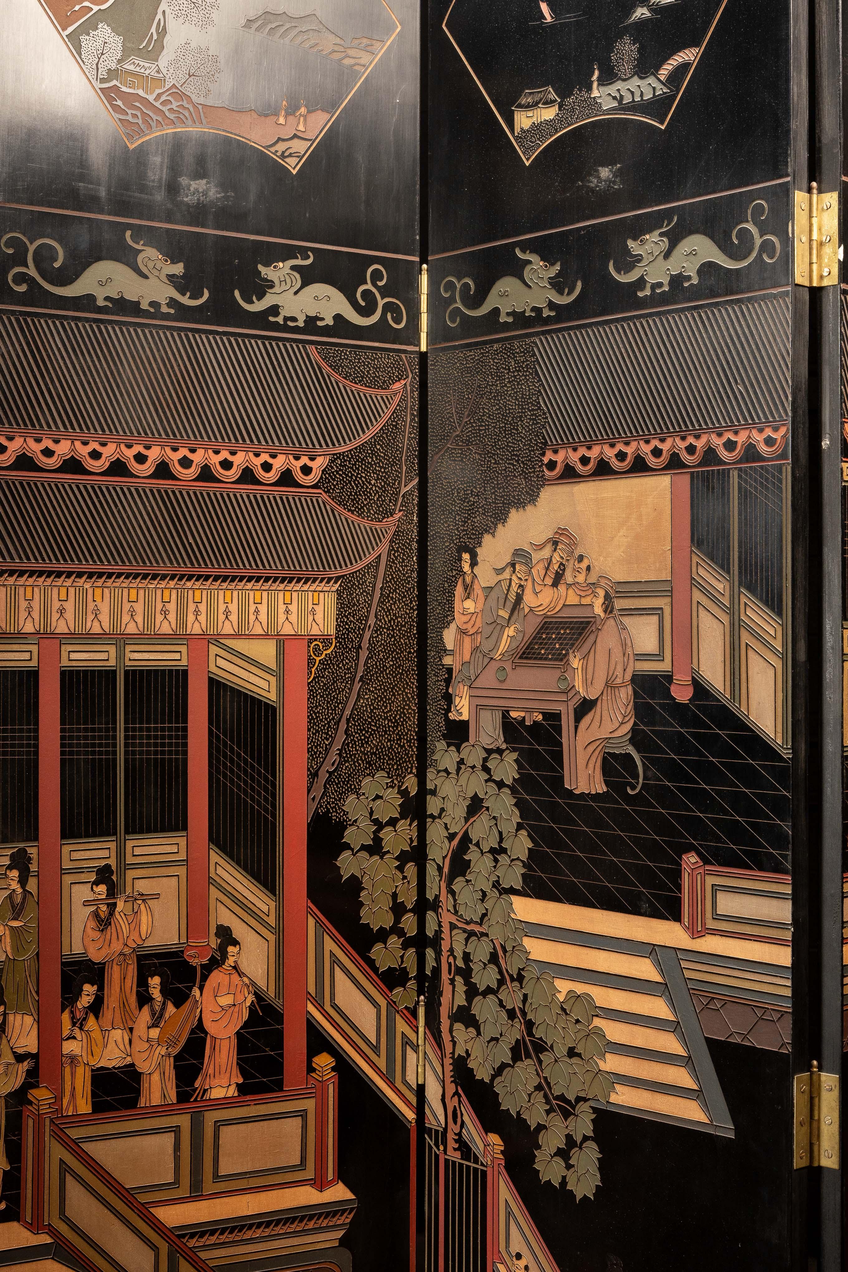 20th Century Massive Vintage Chinese Coromandel Screen For Sale