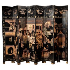 Massive Vintage Chinese Coromandel Screen