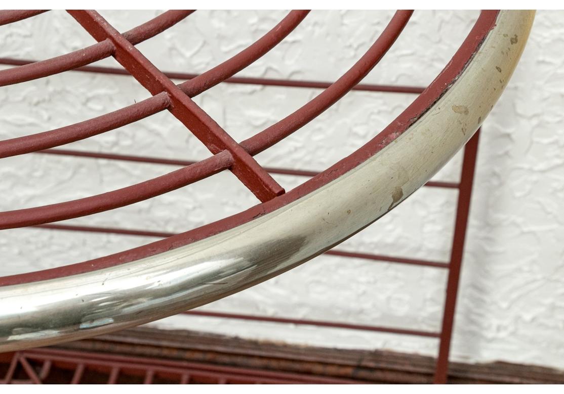 Massive Vintage Iron and Brass Bakers Rack (étagère à pâtisserie en fer et laiton) en vente 10