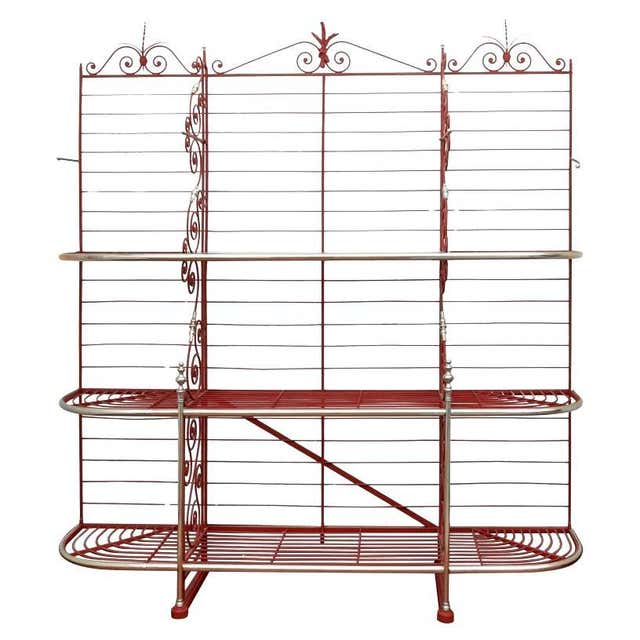 Vintage Iron Baker's Rack by Woodard at 1stDibs | woodard bakers rack ...