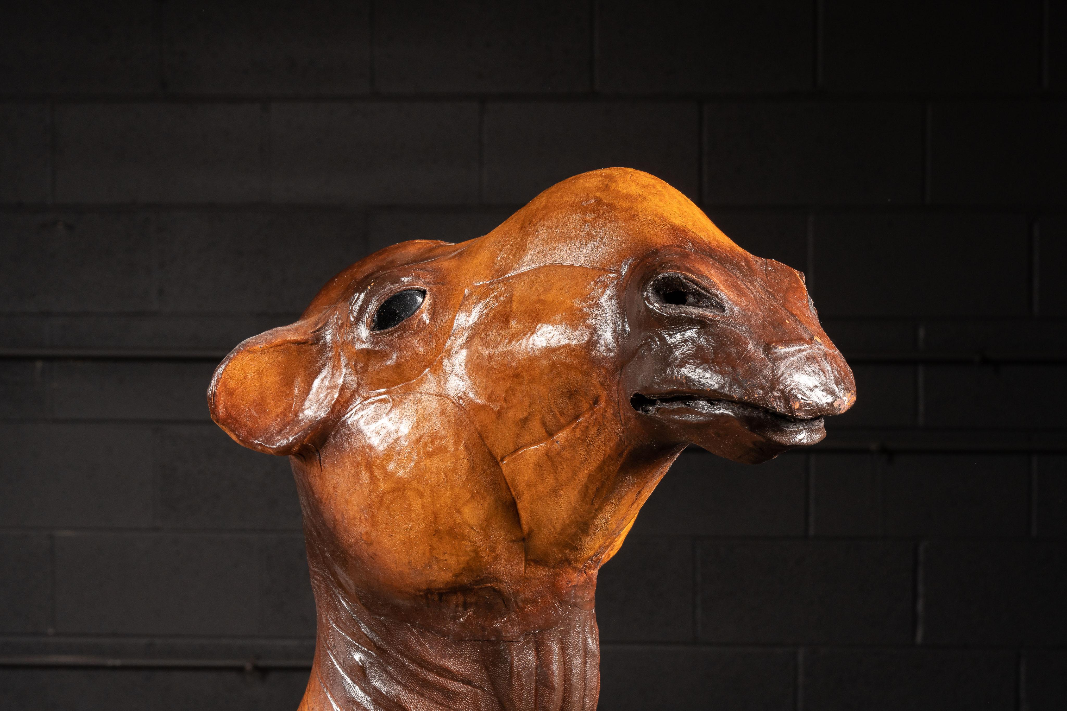 Massive Vintage Leather Camel For Sale 4