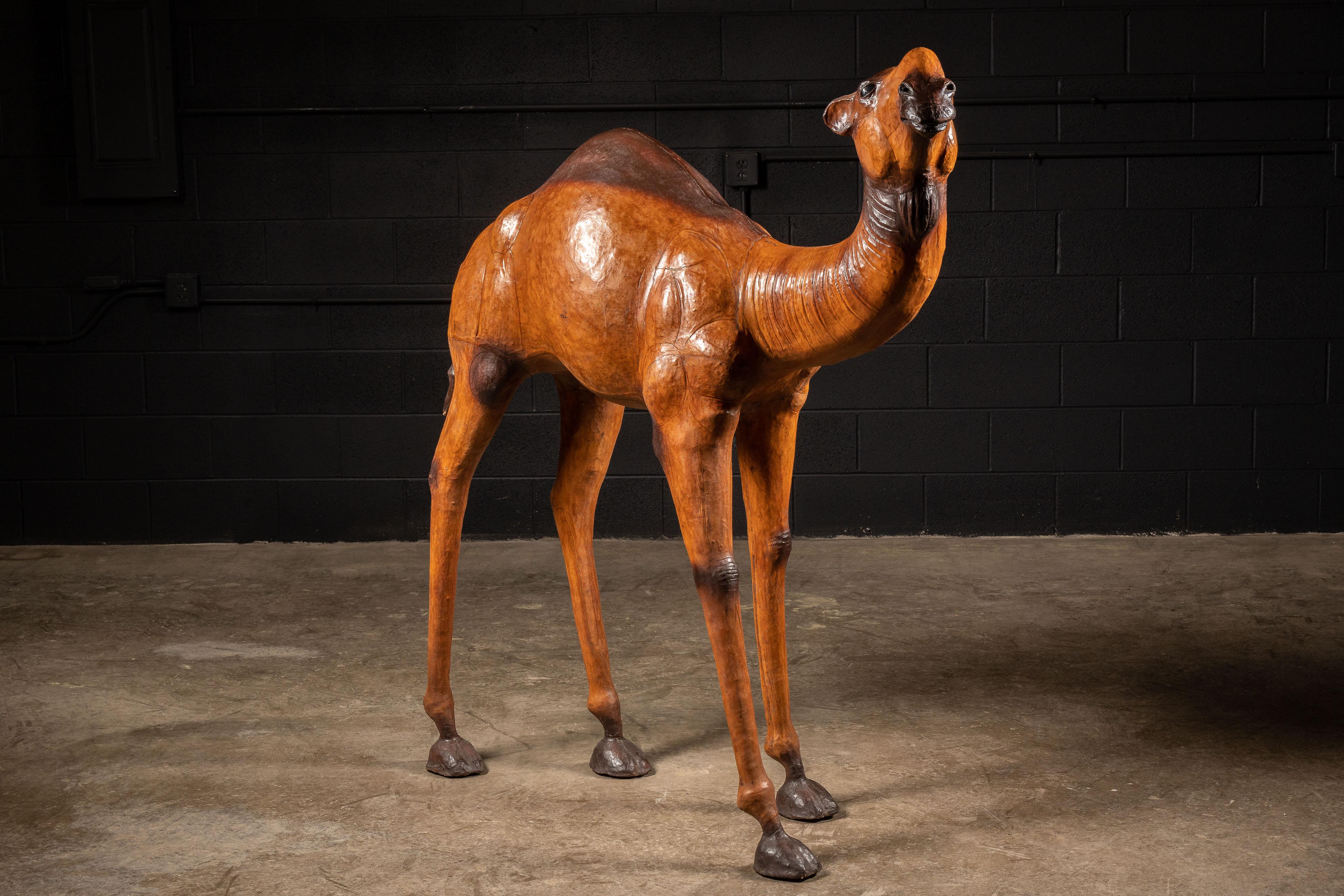 Massive Vintage Leather Camel For Sale 1