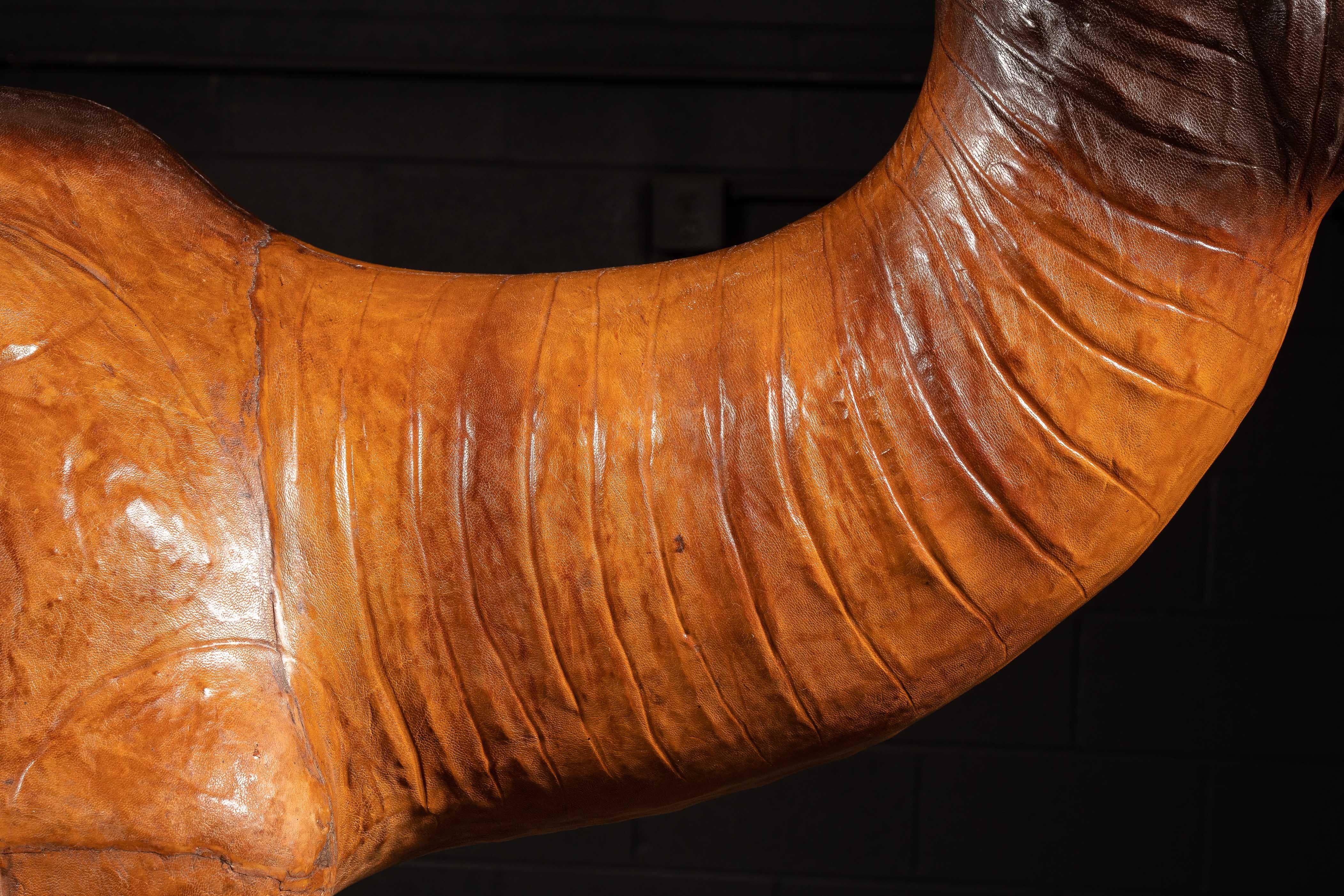 Massive Vintage Leather Camel For Sale 3