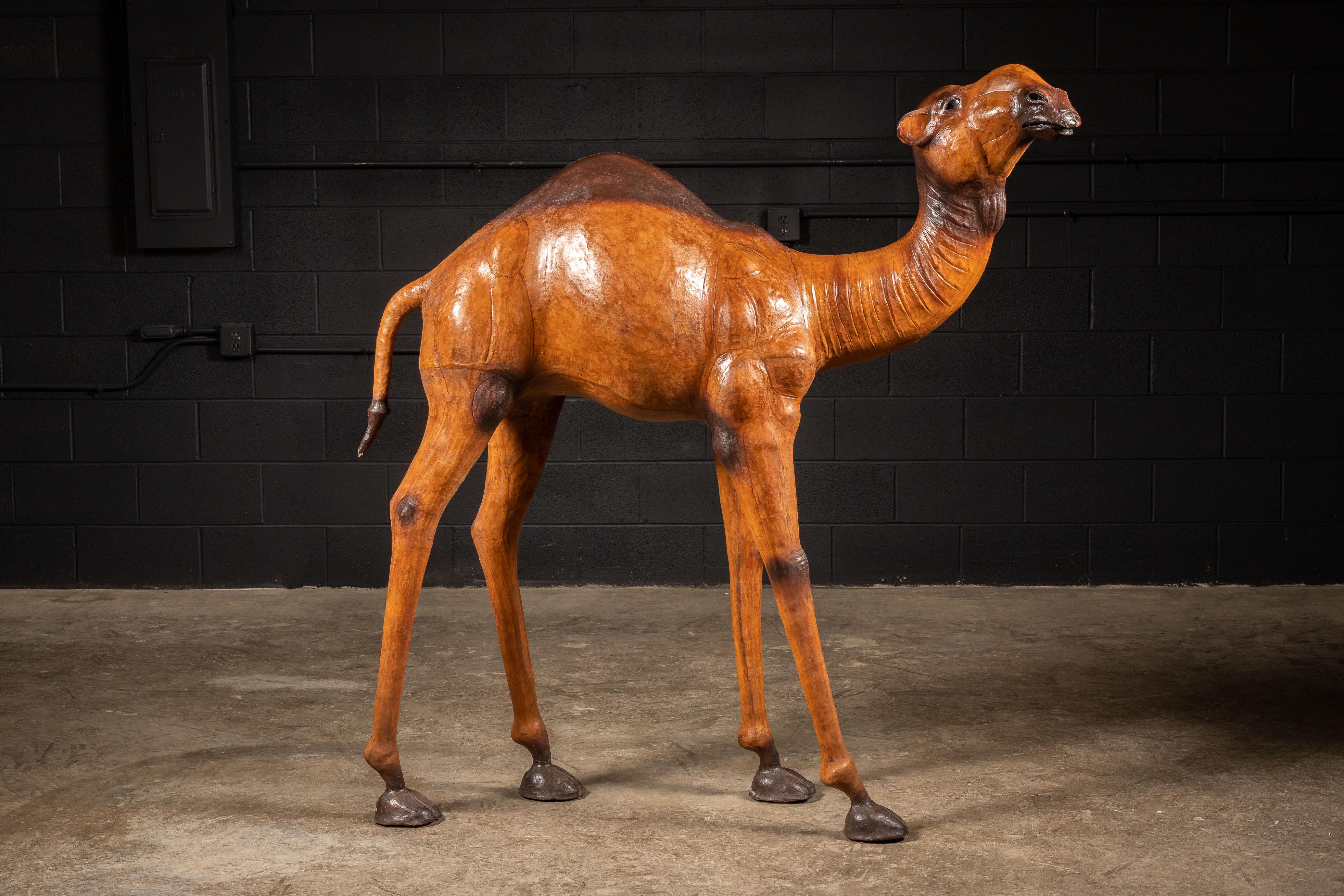 Massive Vintage Leather Camel