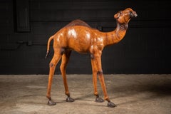 Massiver Vintage-Leder Kamel aus Leder