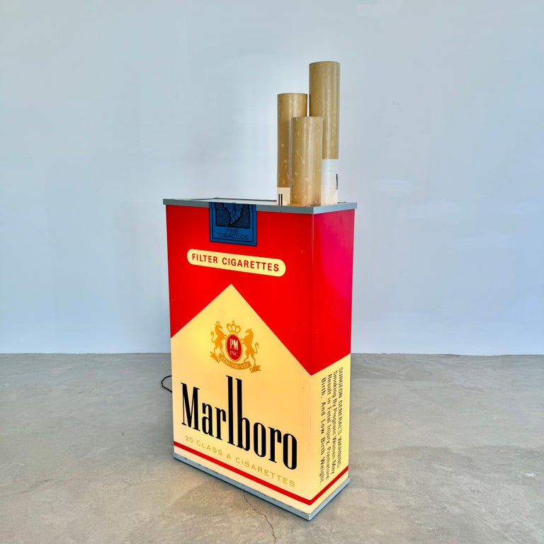 Massive Vintage Marlboro Light Up Cigarette Pack, 1980s USA at 1stDibs