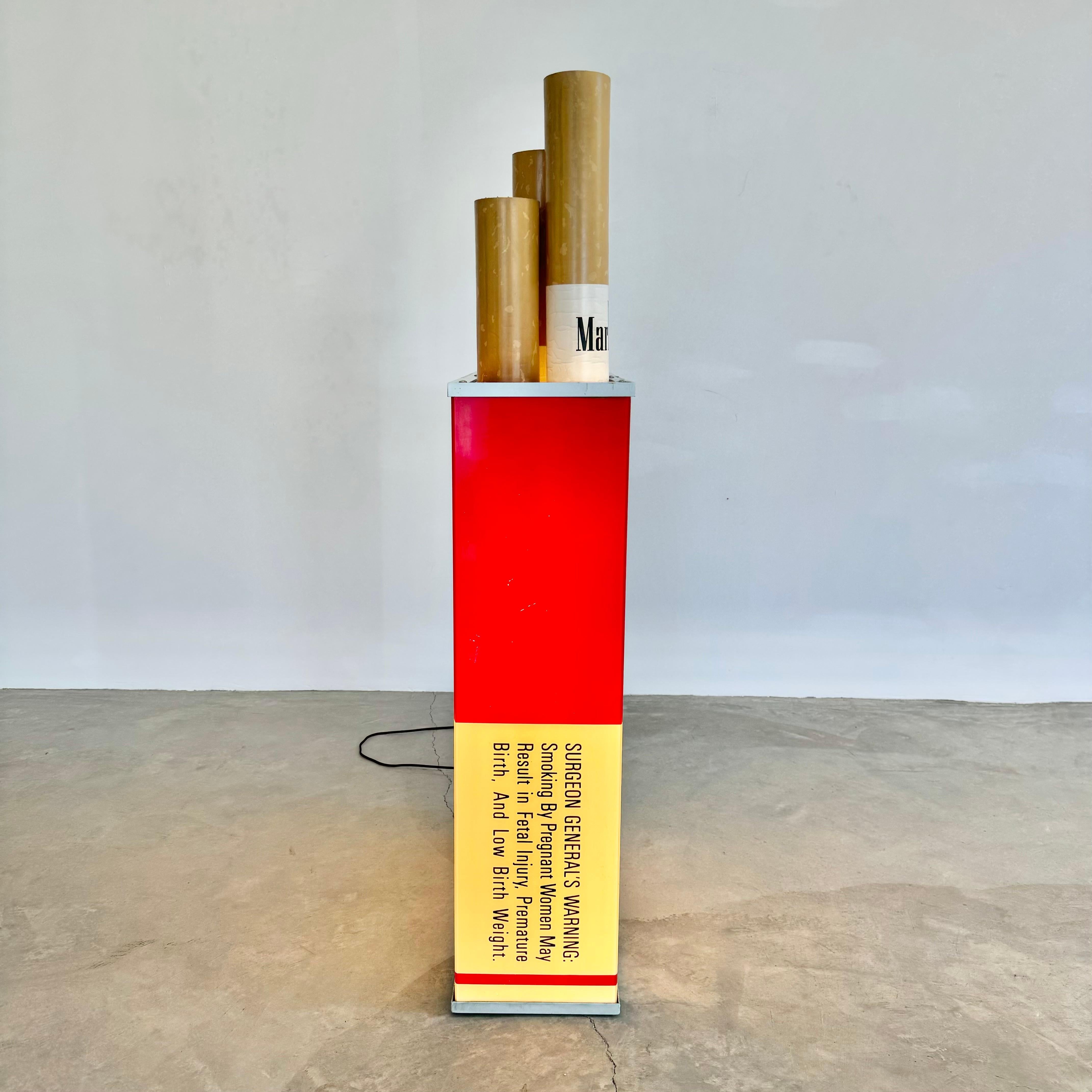 Massiver Vintage Marlboro Light Up Zigarettenpack aus Marlboro, 1980er Jahre, USA 3
