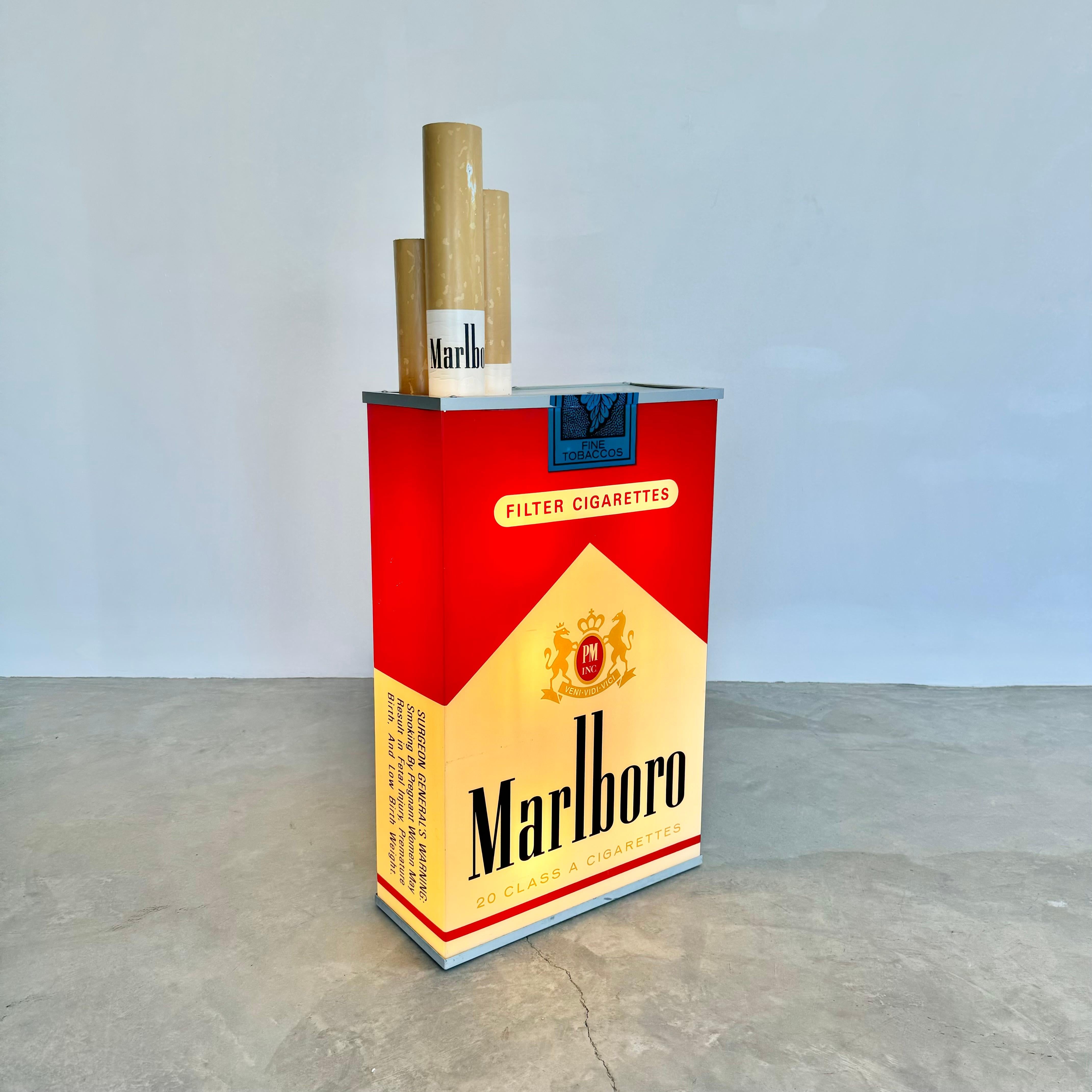 Massiver Vintage Marlboro Light Up Zigarettenpack aus Marlboro, 1980er Jahre, USA 5