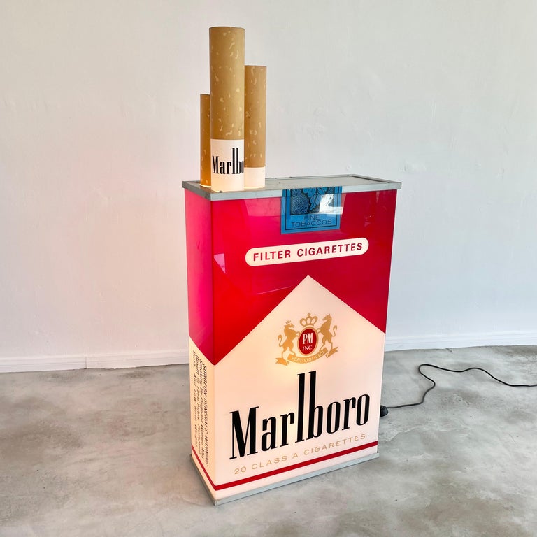 Massive Vintage Marlboro Light Up Cigarette Pack at 1stDibs
