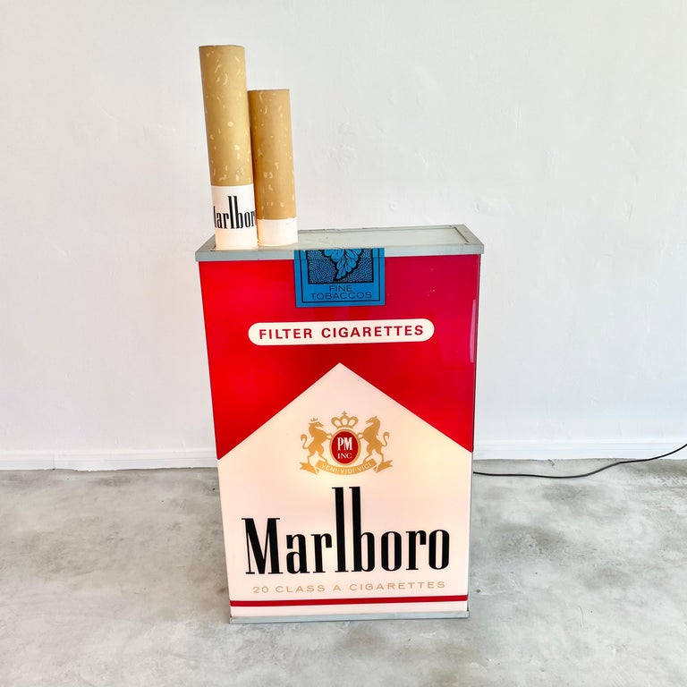 Massive Vintage Marlboro Light Up Cigarette Pack at 1stDibs