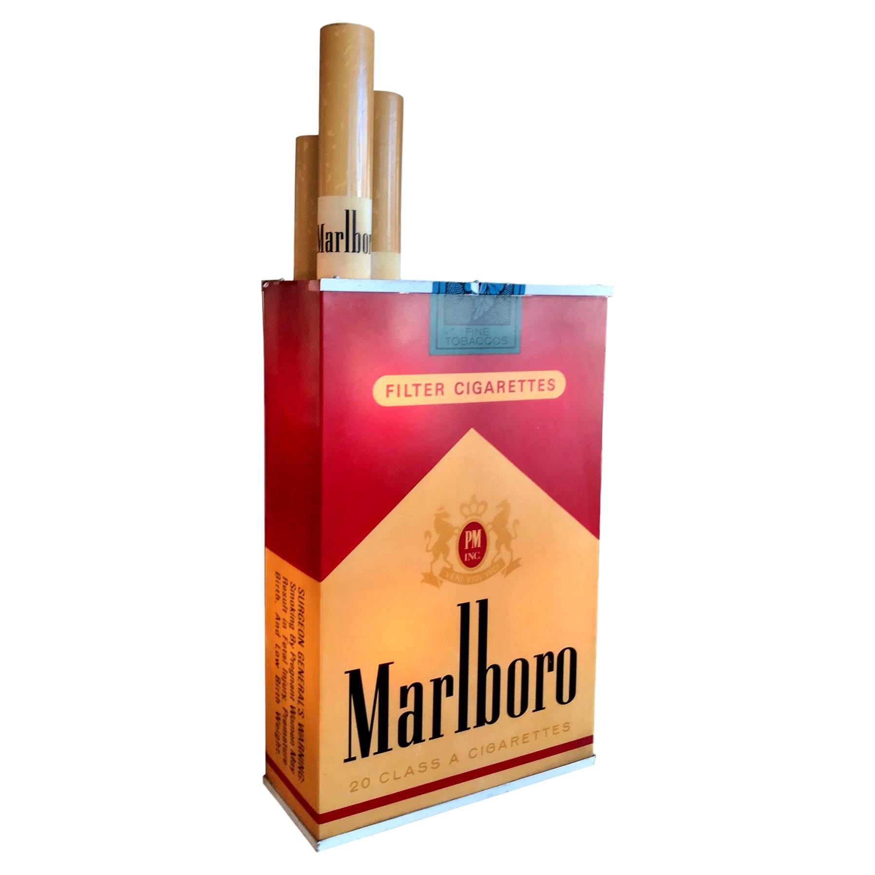 Massive Vintage Marlboro Light Up Cigarette Pack