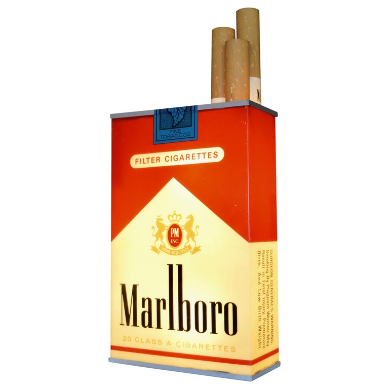 Massive Vintage Marlboro Light Up Cigarette Pack at 1stDibs
