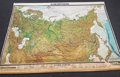 Massive Vintage Wall Map of the Soviet Union 'Sowjetunion' by Karl Wenschow