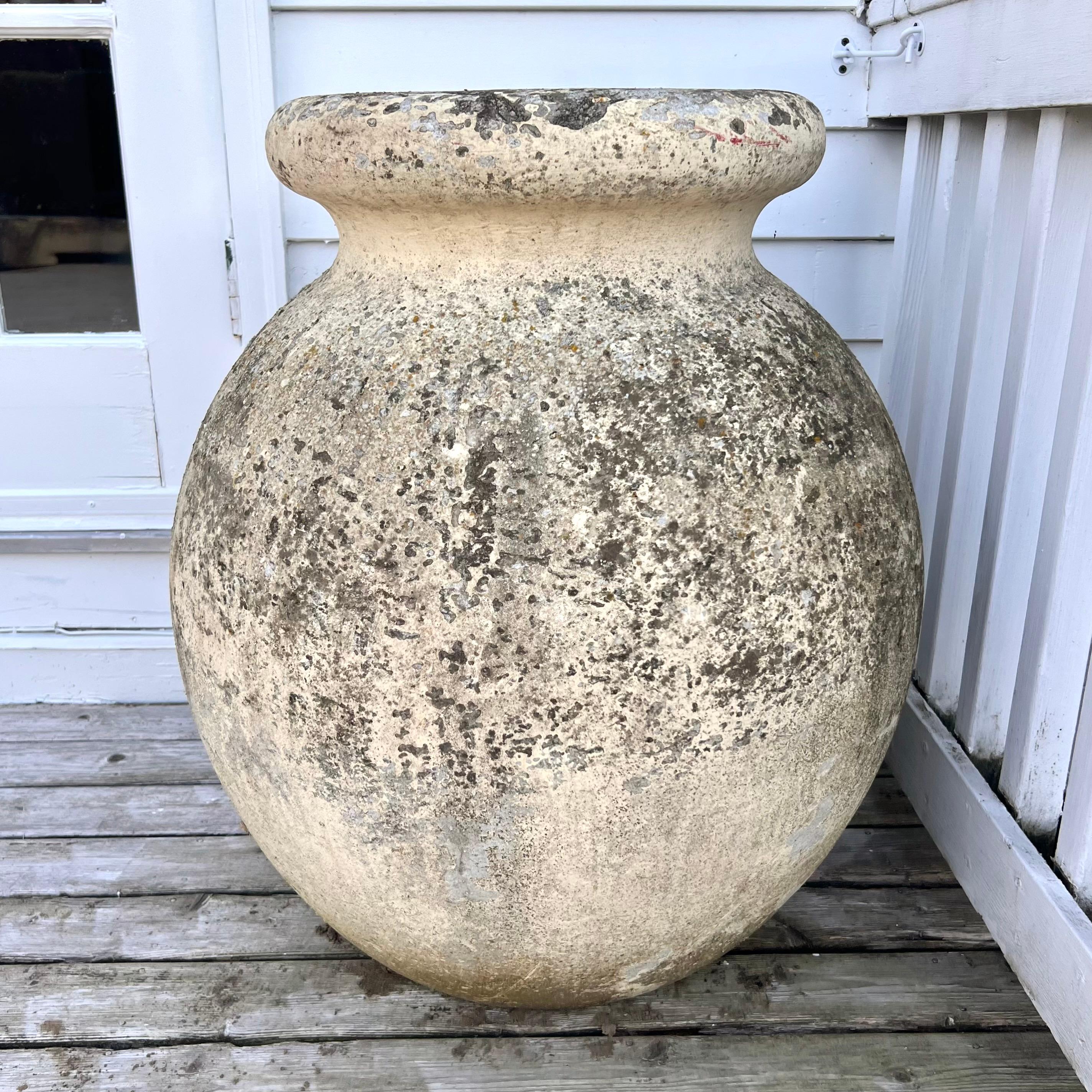 Mid-20th Century Colossal Willy Guhl Olive Jar Planter, 1960s Switzerland For Sale