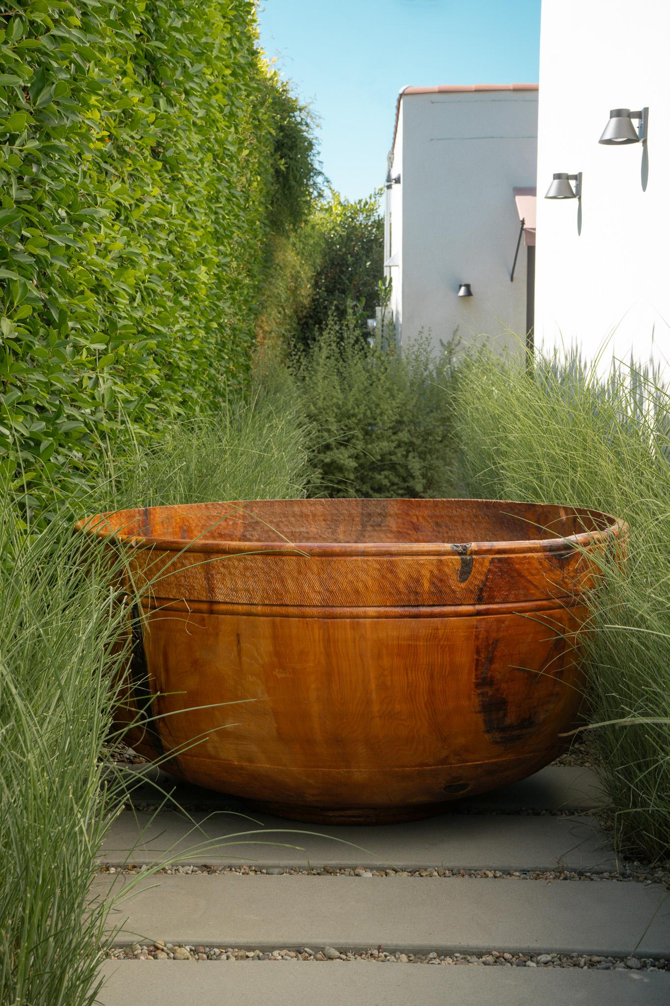 Massive Wood Turned Bowl - Five Feet Diameter For Sale 5