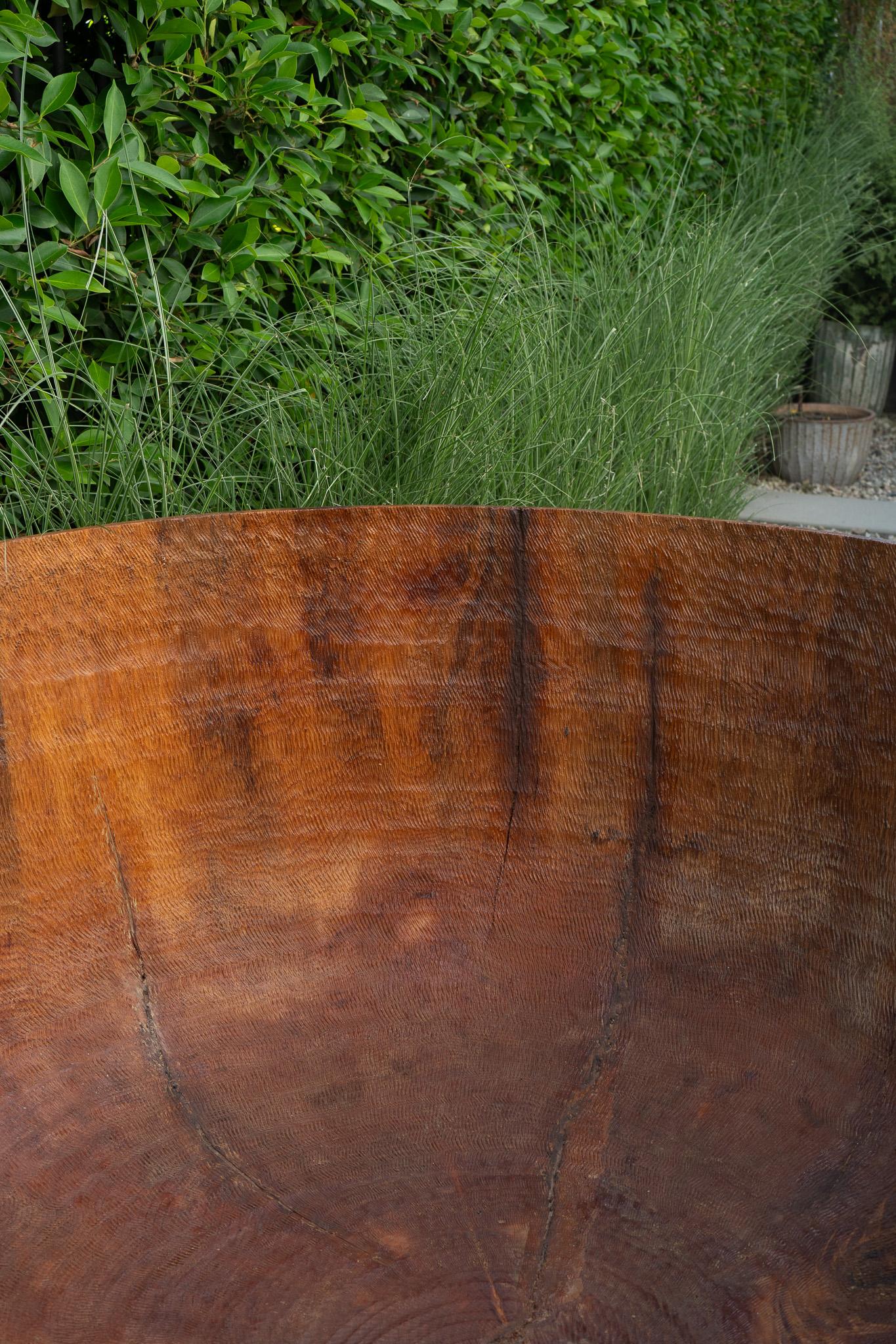 Massive Wood Turned Bowl - Five Feet Diameter For Sale 3