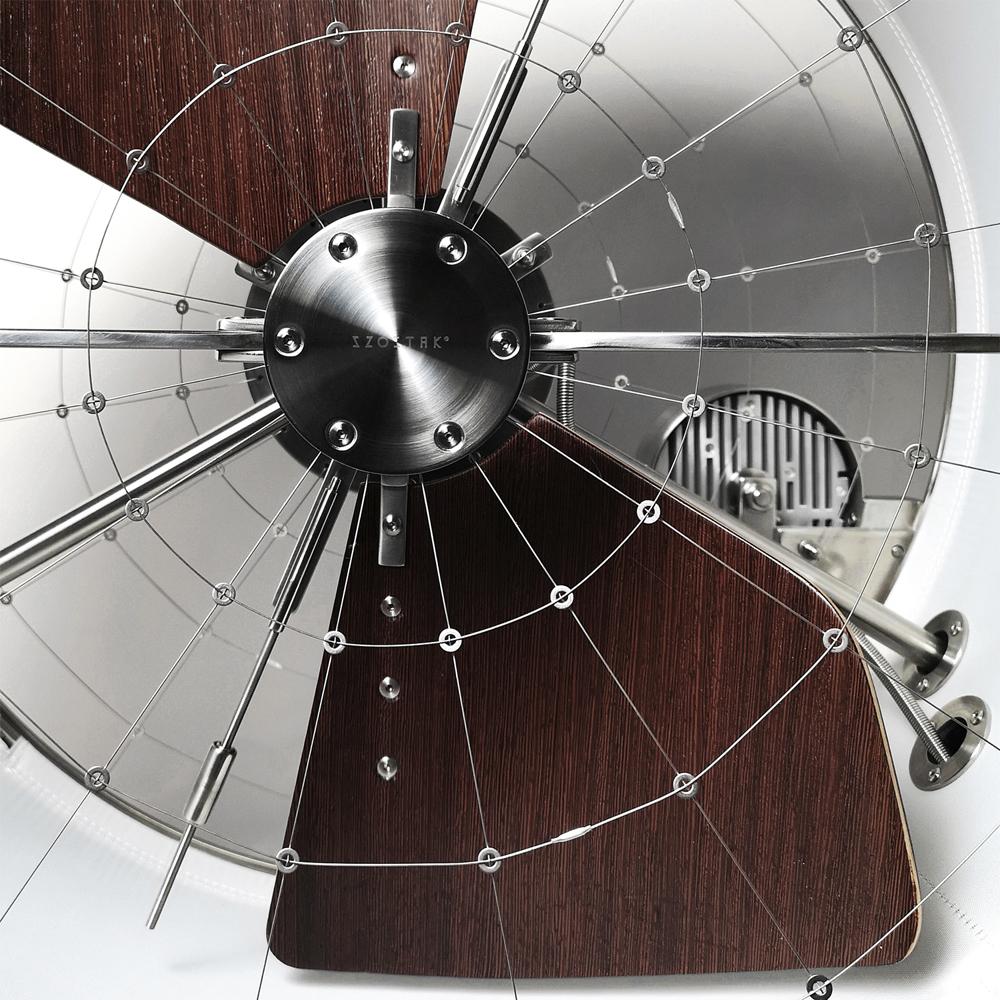 Woodwork Massive Wooden Ventilator Jazz Fan. Handcrafted in Poland.