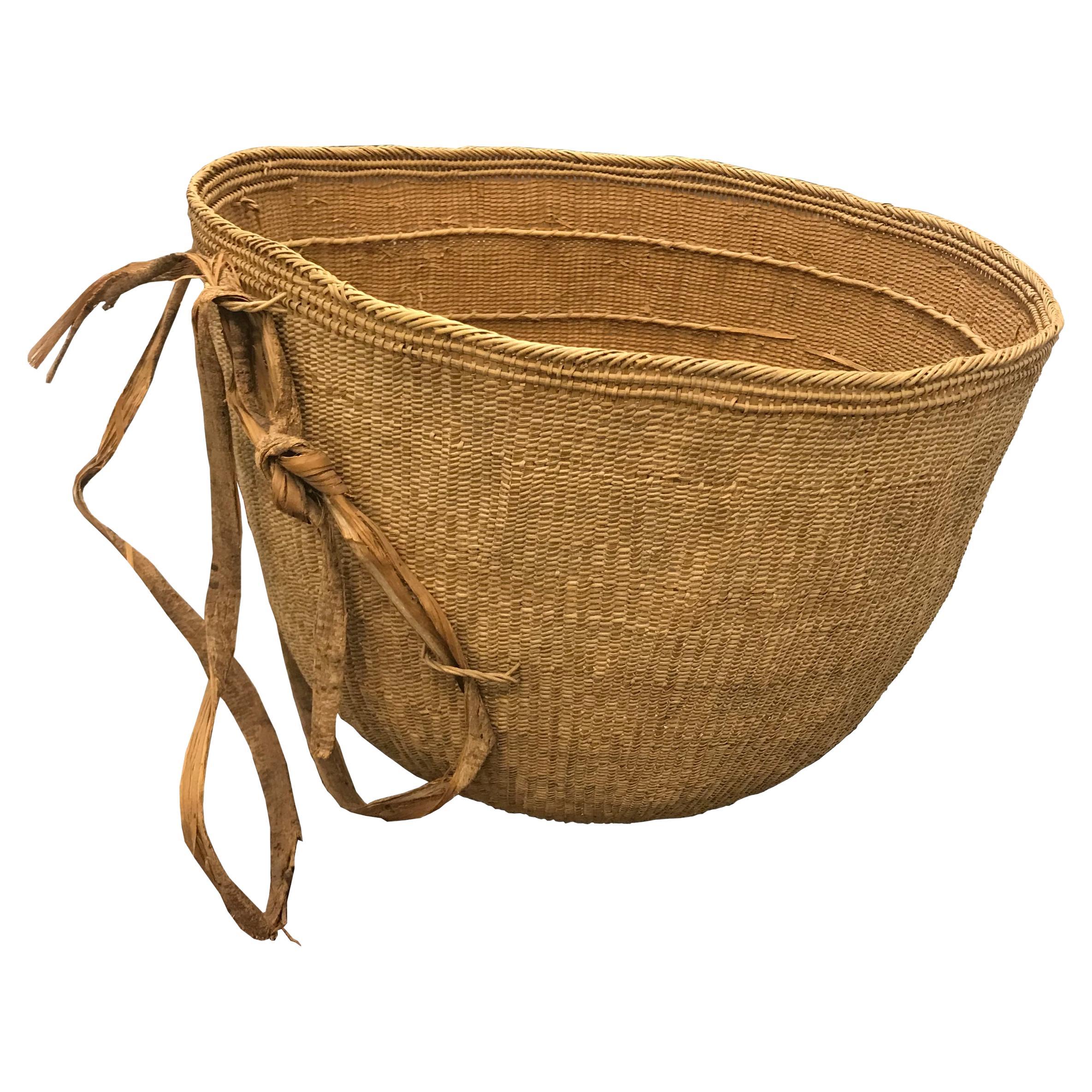 Massive Yanomami Gathering Basket For Sale
