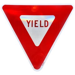 Vintage Massive 'YIELD' Road Sign
