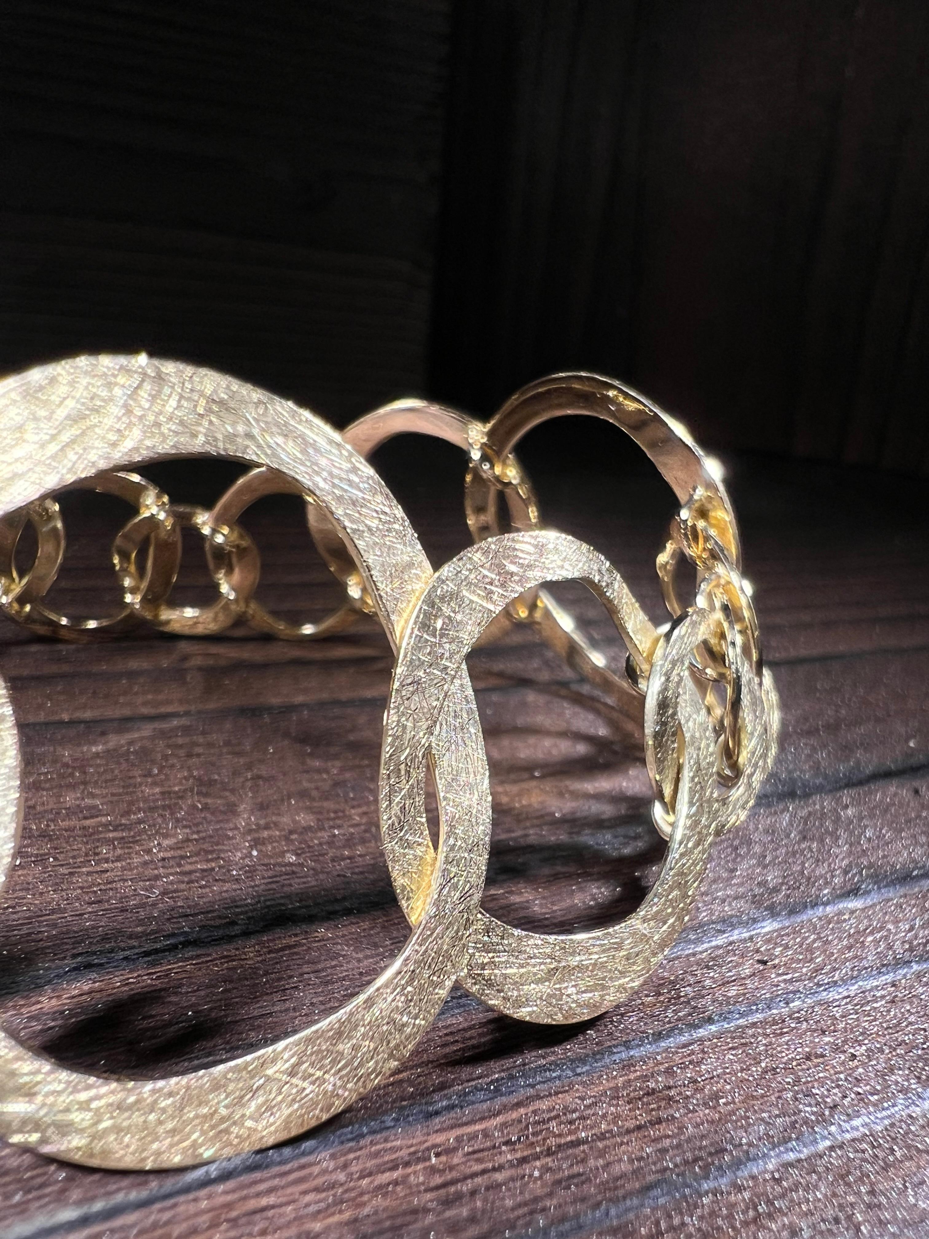 Fascia d'oro massiccio 18k handgemacht in vendita 2