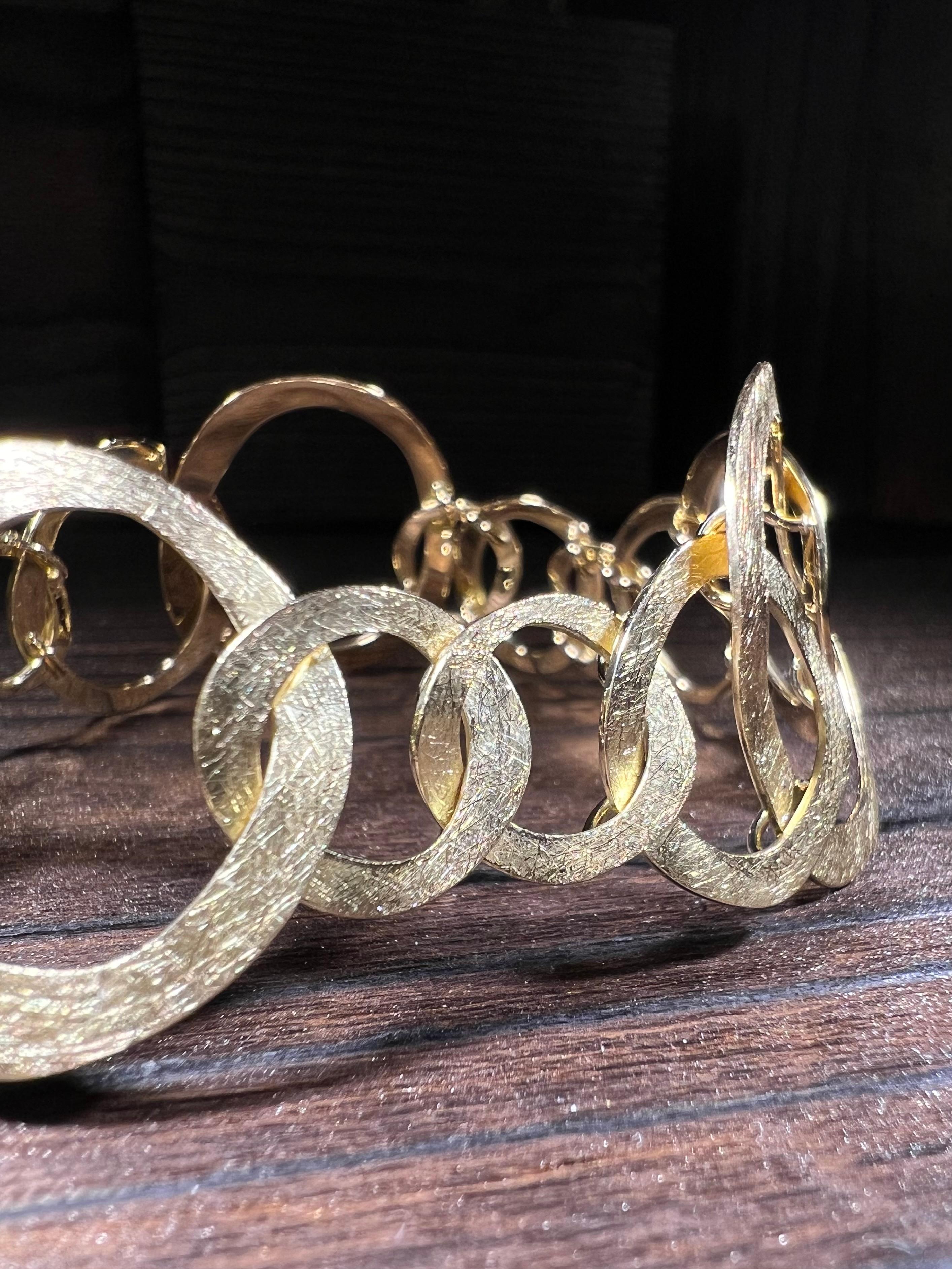 Fascia d'oro massiccio 18k handgemacht in vendita 3