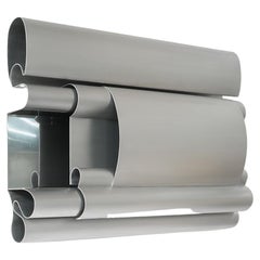 Credenza MASSLESS con specchio, Acciaio inossidabile, di Todomuta Studio