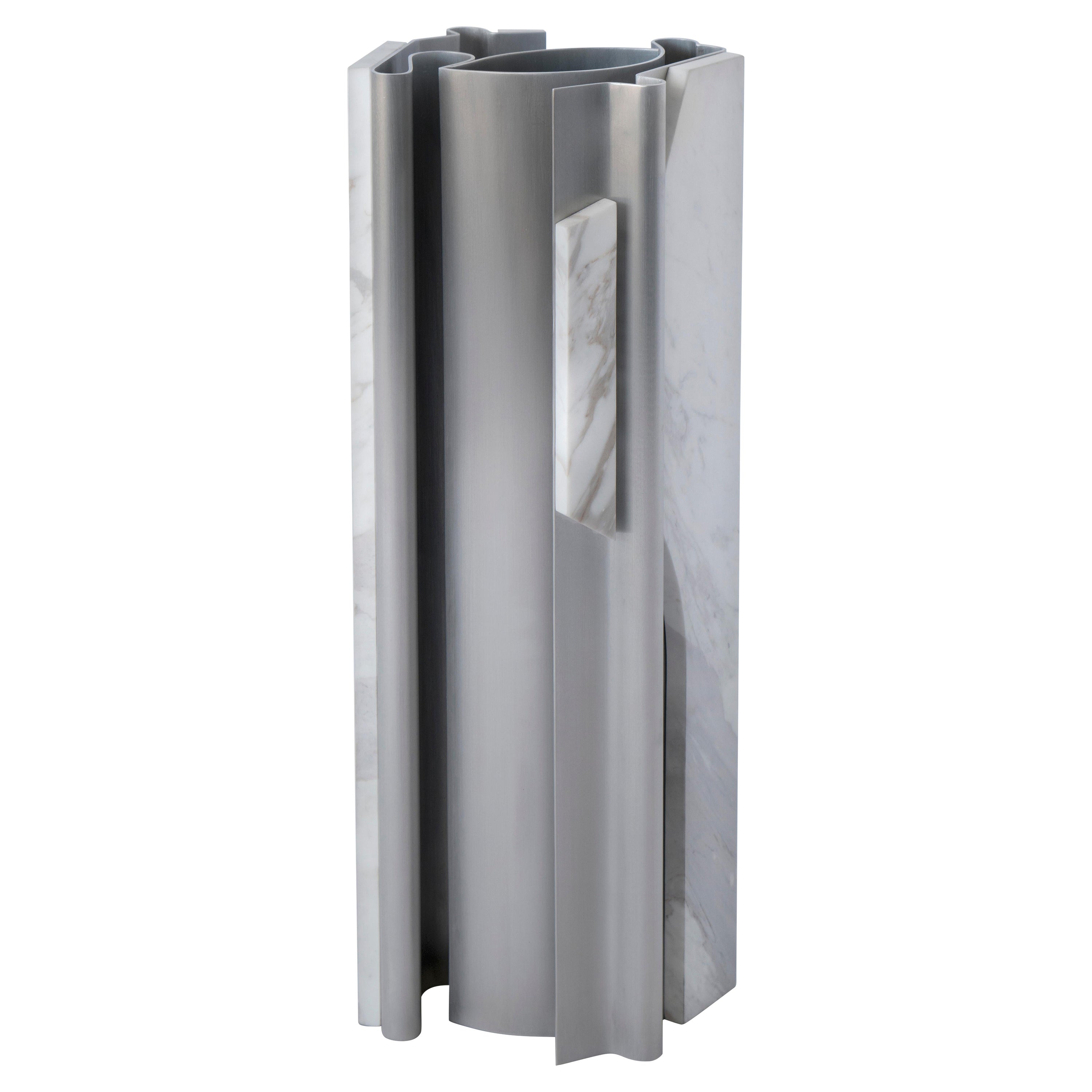 Jarrón MASSLESS, Aluminio, Mármol by Todomuta Studio en venta