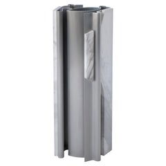 MASSLESS Vase, Aluminum, Marble by Todomuta Studio