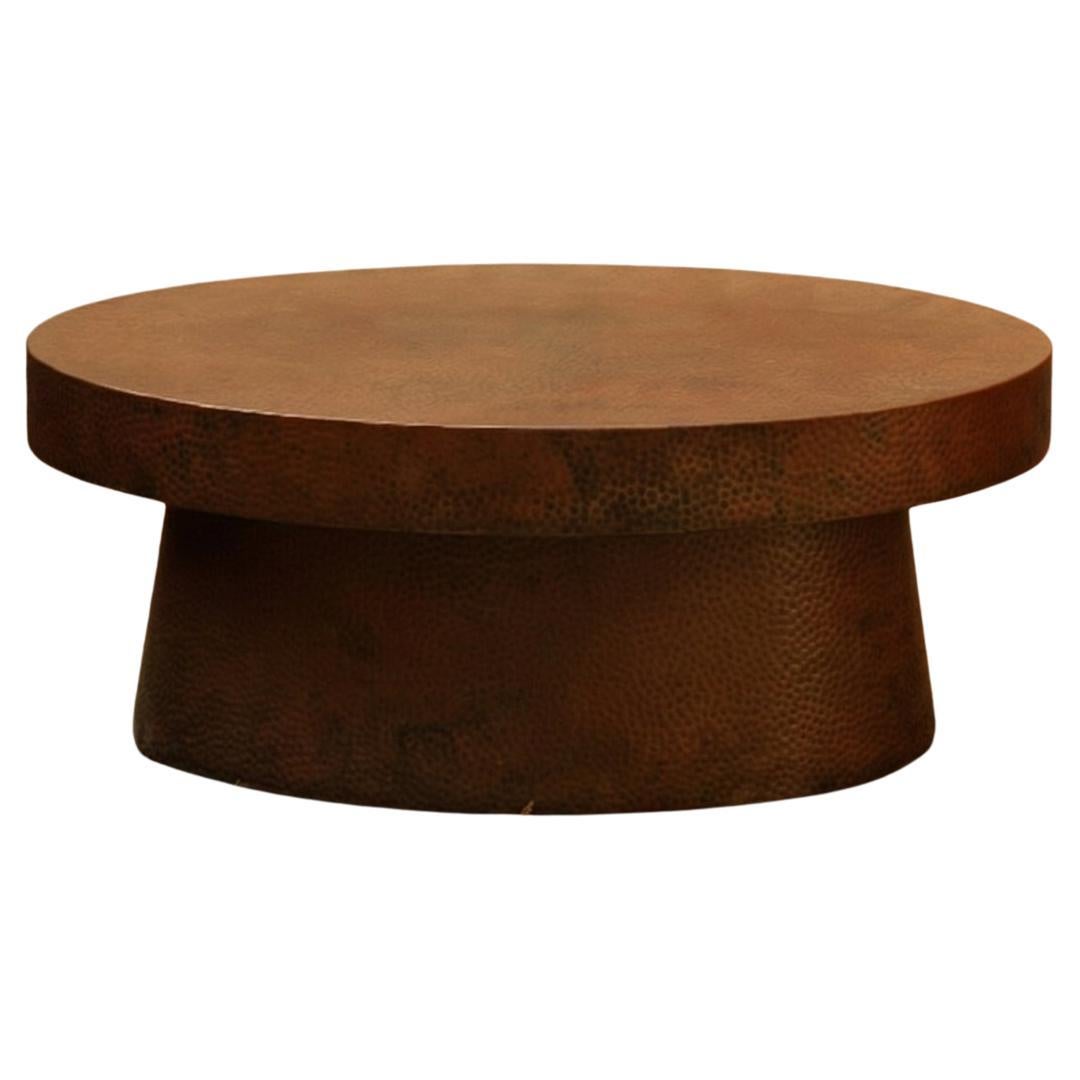 Masso Copper Sculptural Coffee Table by Aura Carpio For Sale