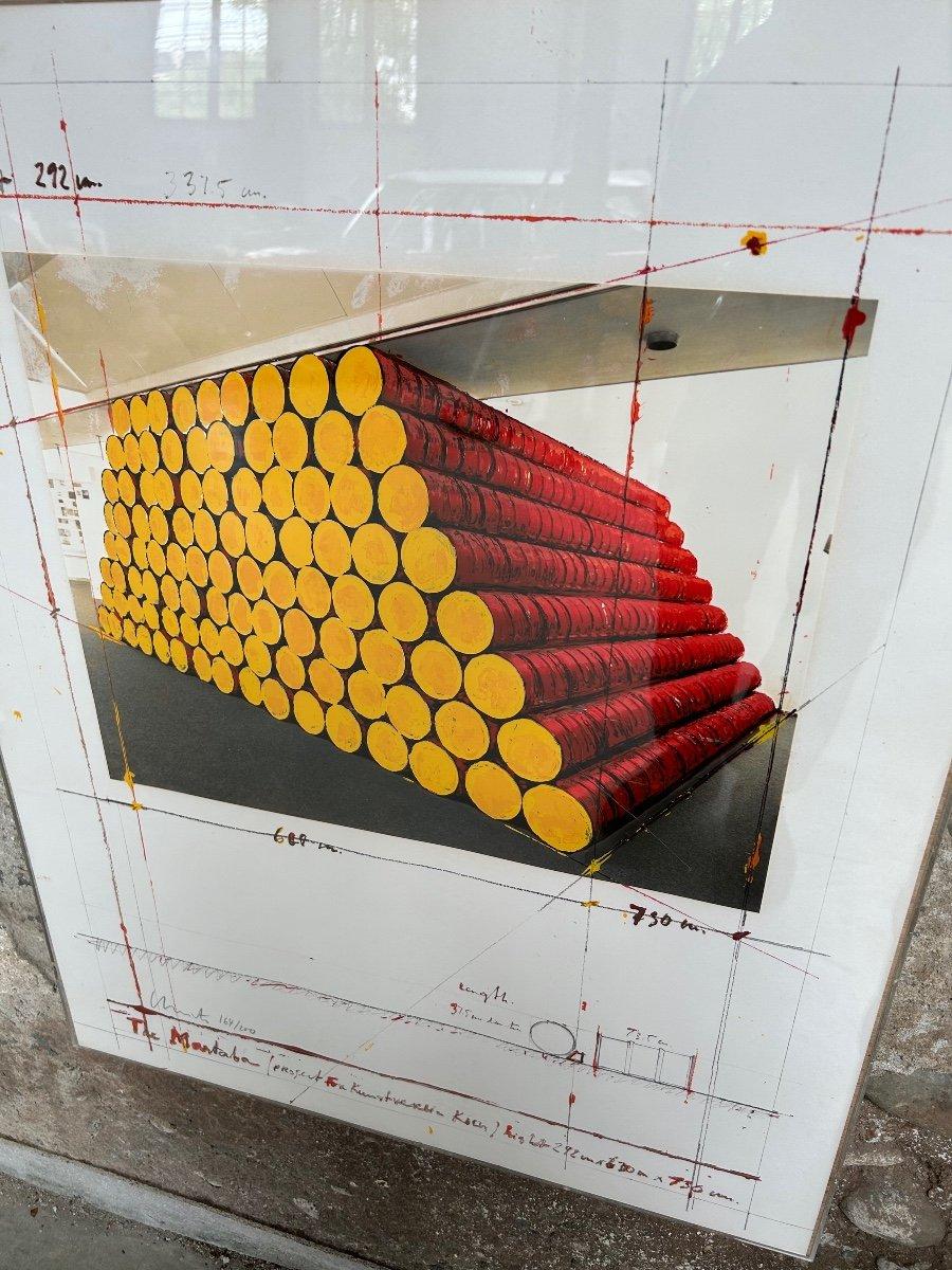 Beaux Arts Mastaba serigraphy & barrel For Sale