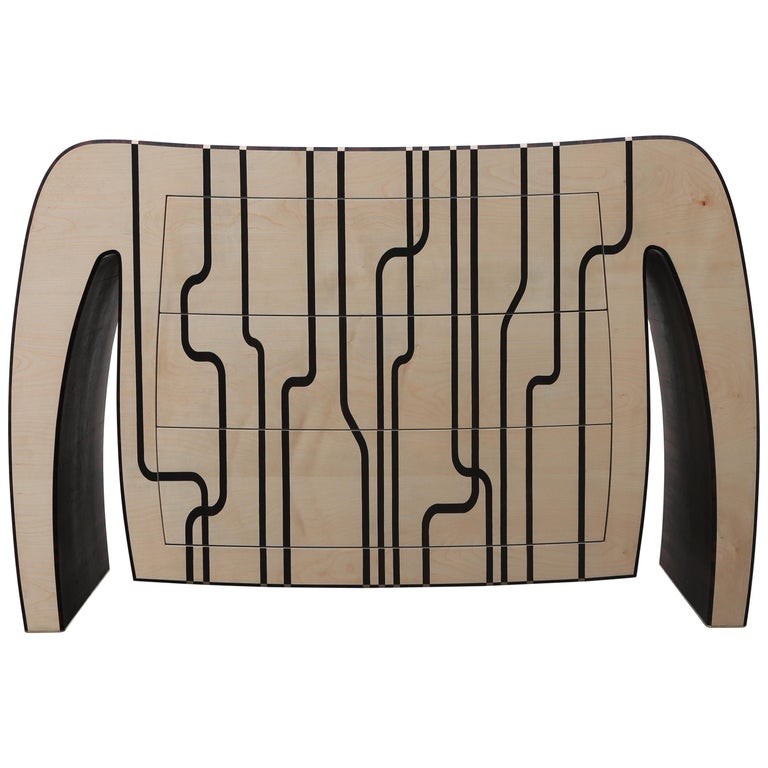 "Master Blaster" Chest of Drawers with Ebony Inlays by Ivan Paradisi, Italy For Sale