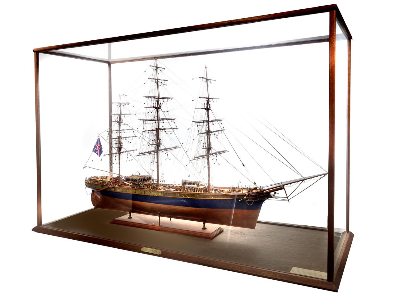 American Master Built Cased Cutty Sark Scale Model For Sale