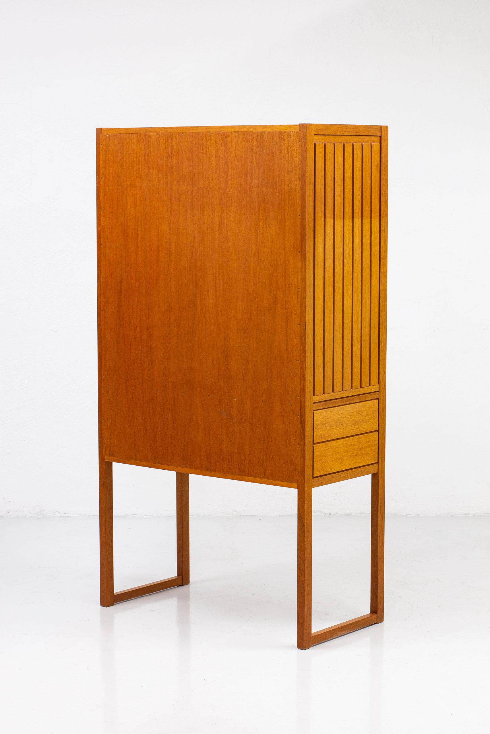 Brass Master Cabinet in Teak by Marianne Von Münchow For Sale