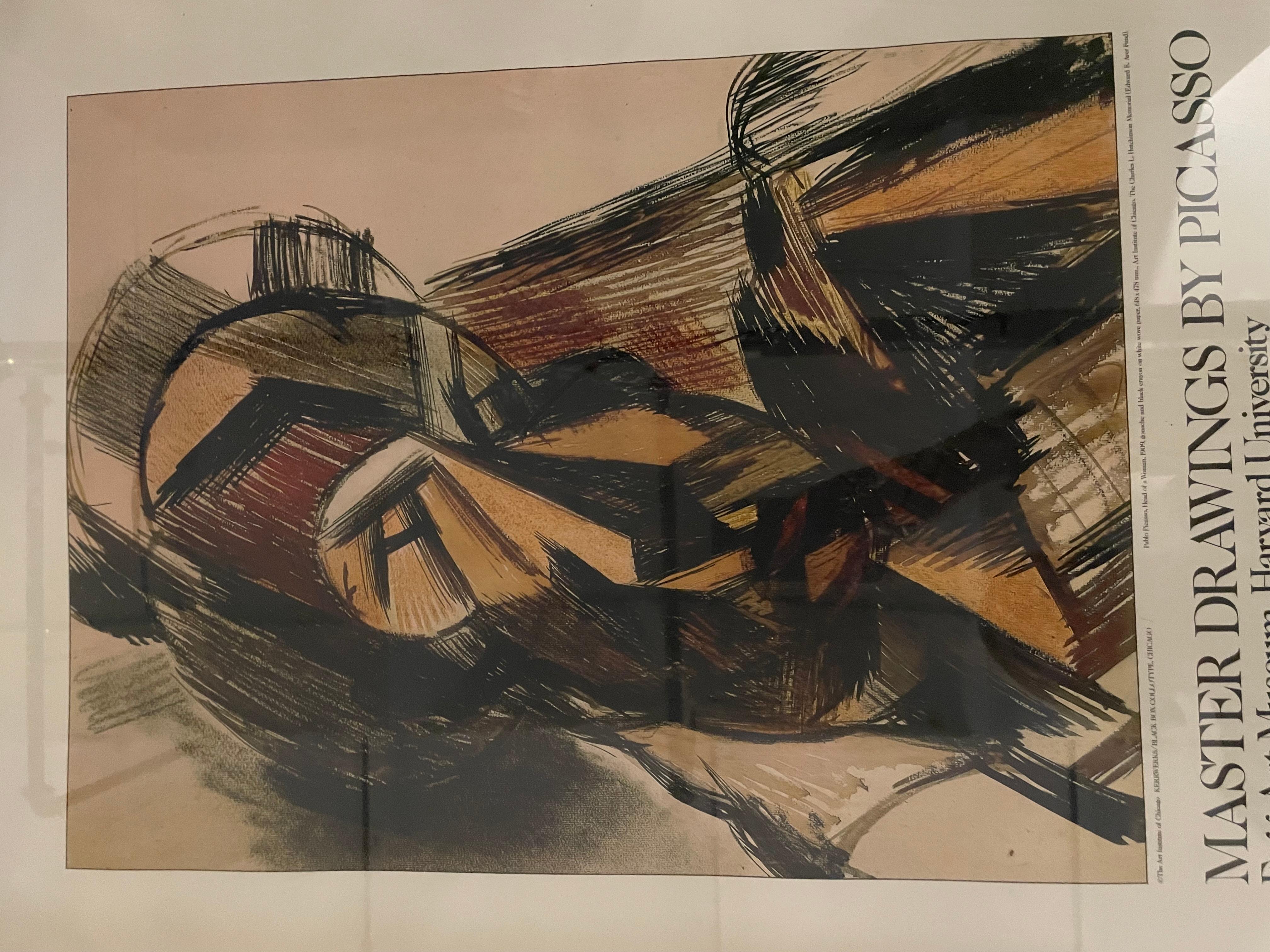 Stampa speciale dei disegni di Picasso, manifesto della galleria, 1981. 
Litografia a tono continuo di altissima qualità su carta fine art.