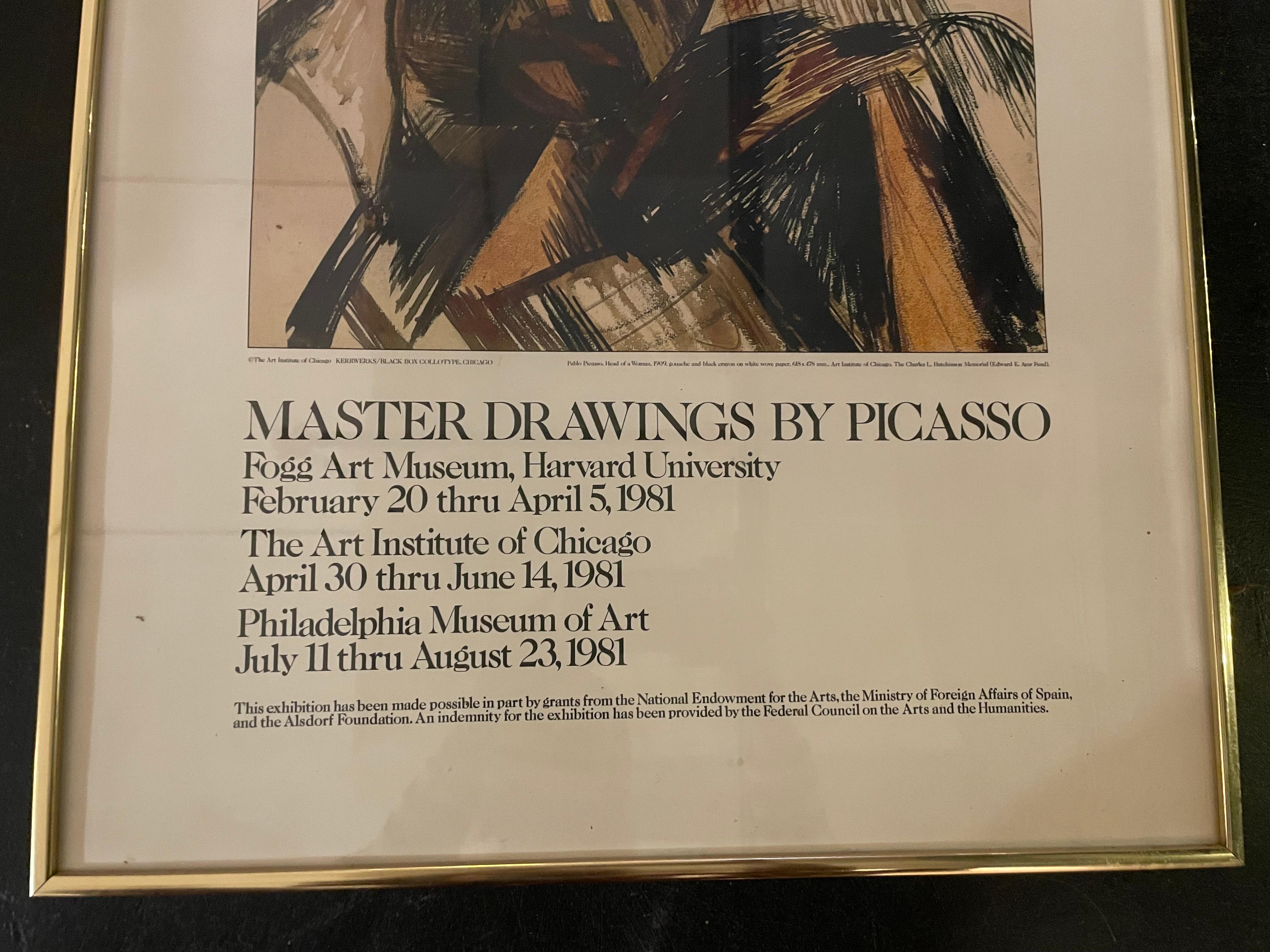 Disegni di Picasso in stampa speciale, poster per la galleria, 1981 In condizioni buone in vendita a Philadelphia, PA