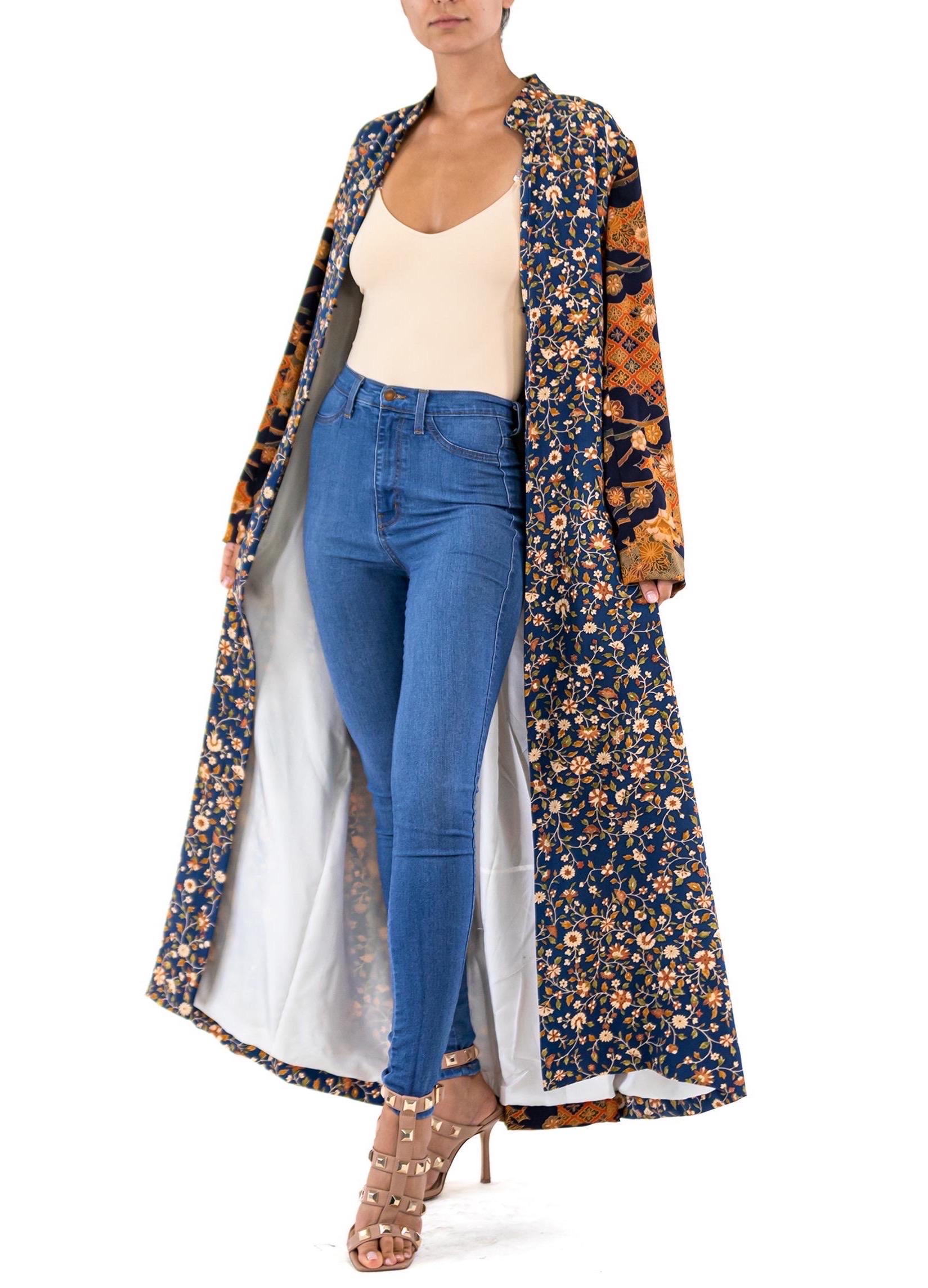 Women's MASTER MORPHEW COLLECTION Japanese Kimono Silk Duster For Sale