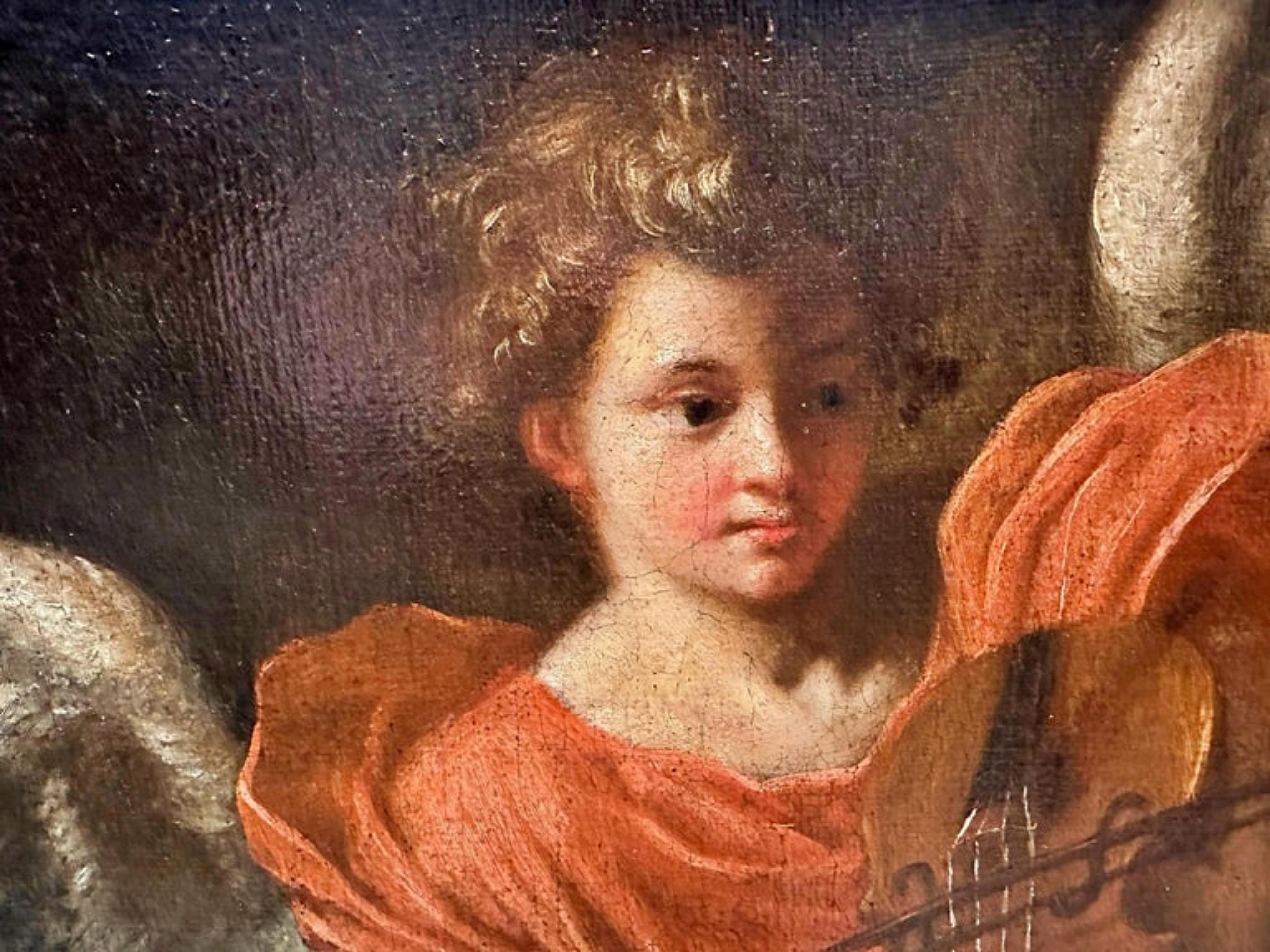Maestro de la Escuela Napolitana del siglo XVII. Visión de San Francisco Italiano en venta