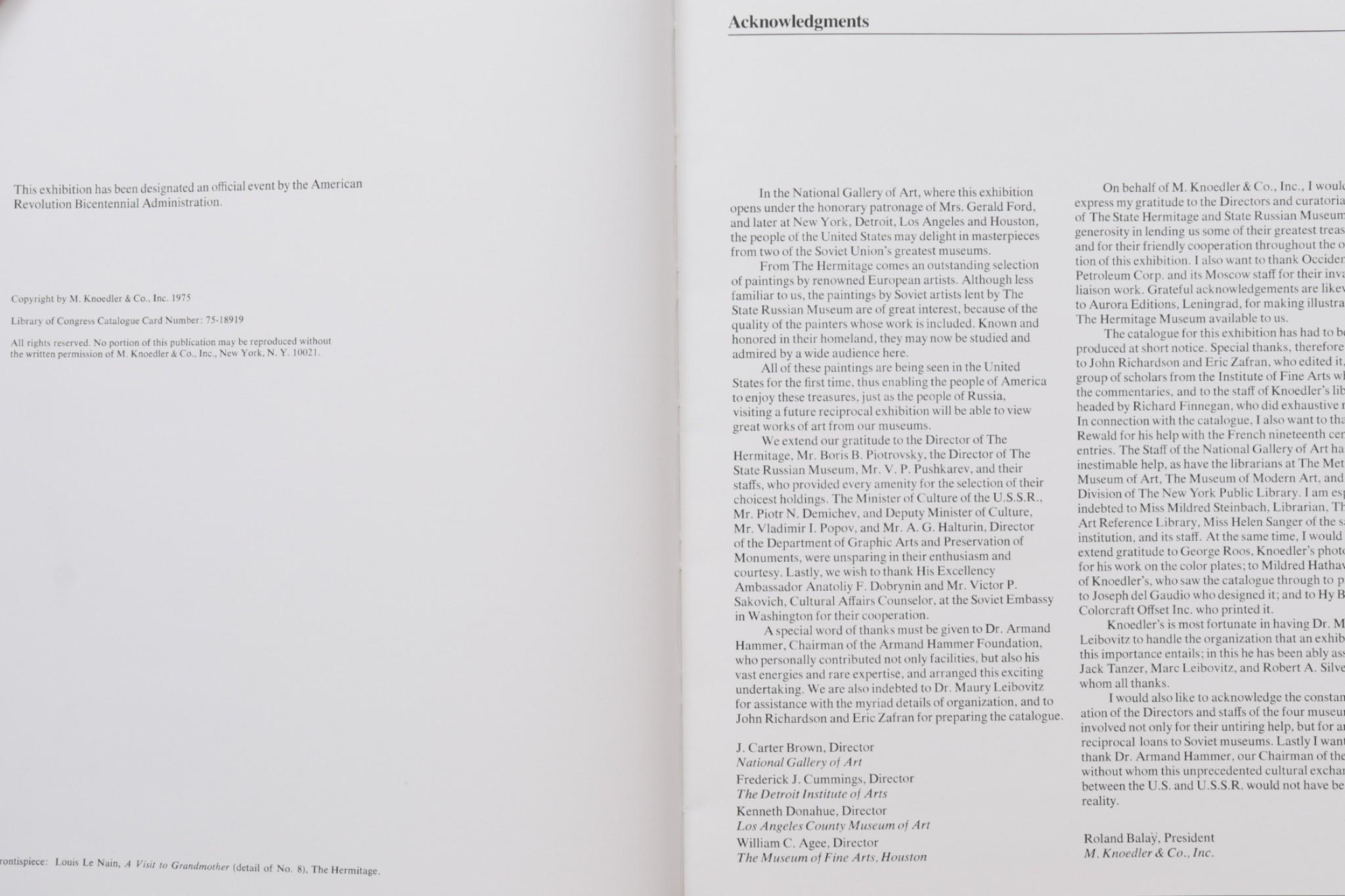 American Master Paintings from the Hermitage and the State Russian Museum For Sale