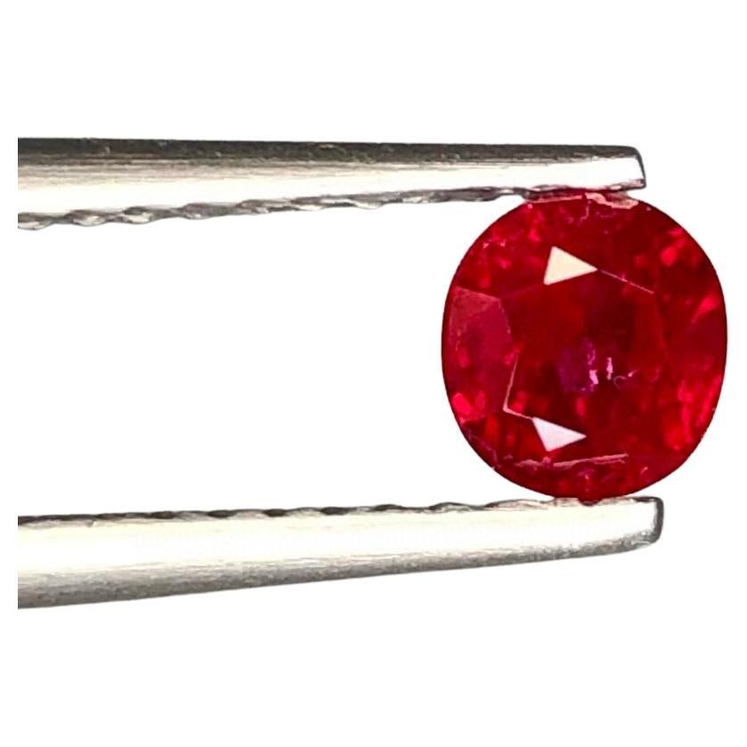 Rubí de Birmania natural sin calentar certificado GIA Color rojo vivo sangre de paloma 0,64 ct en Nuevo estado para la venta en bangkok, TH