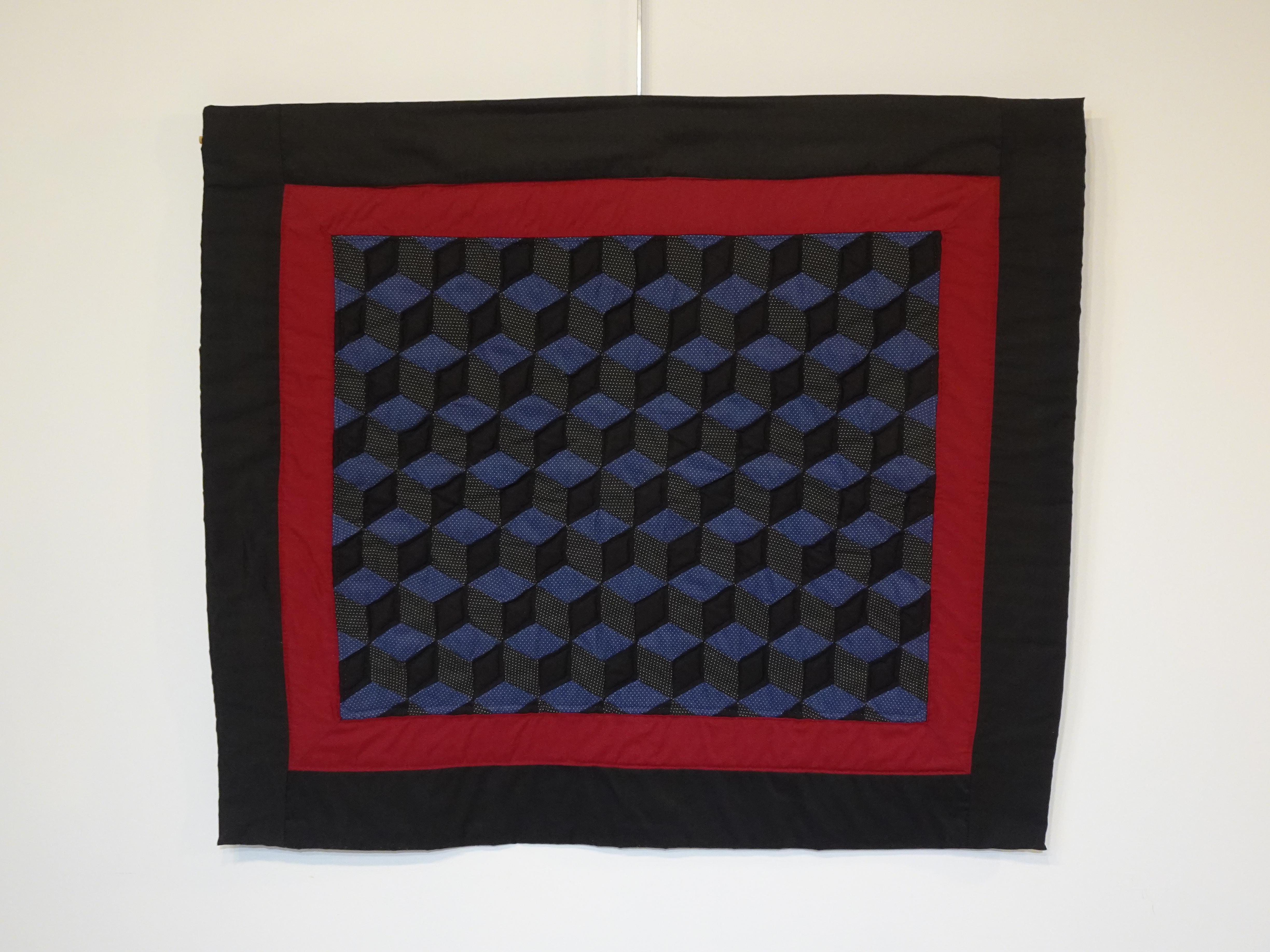 Nina M. Groves Master Quilter Kleine geometrische Wandbehangs Steppdecke, Nina M. Groves im Angebot 3