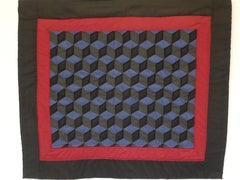 Nina M. Groves Master Quilter Small Geometric Wall Hanging Quilt