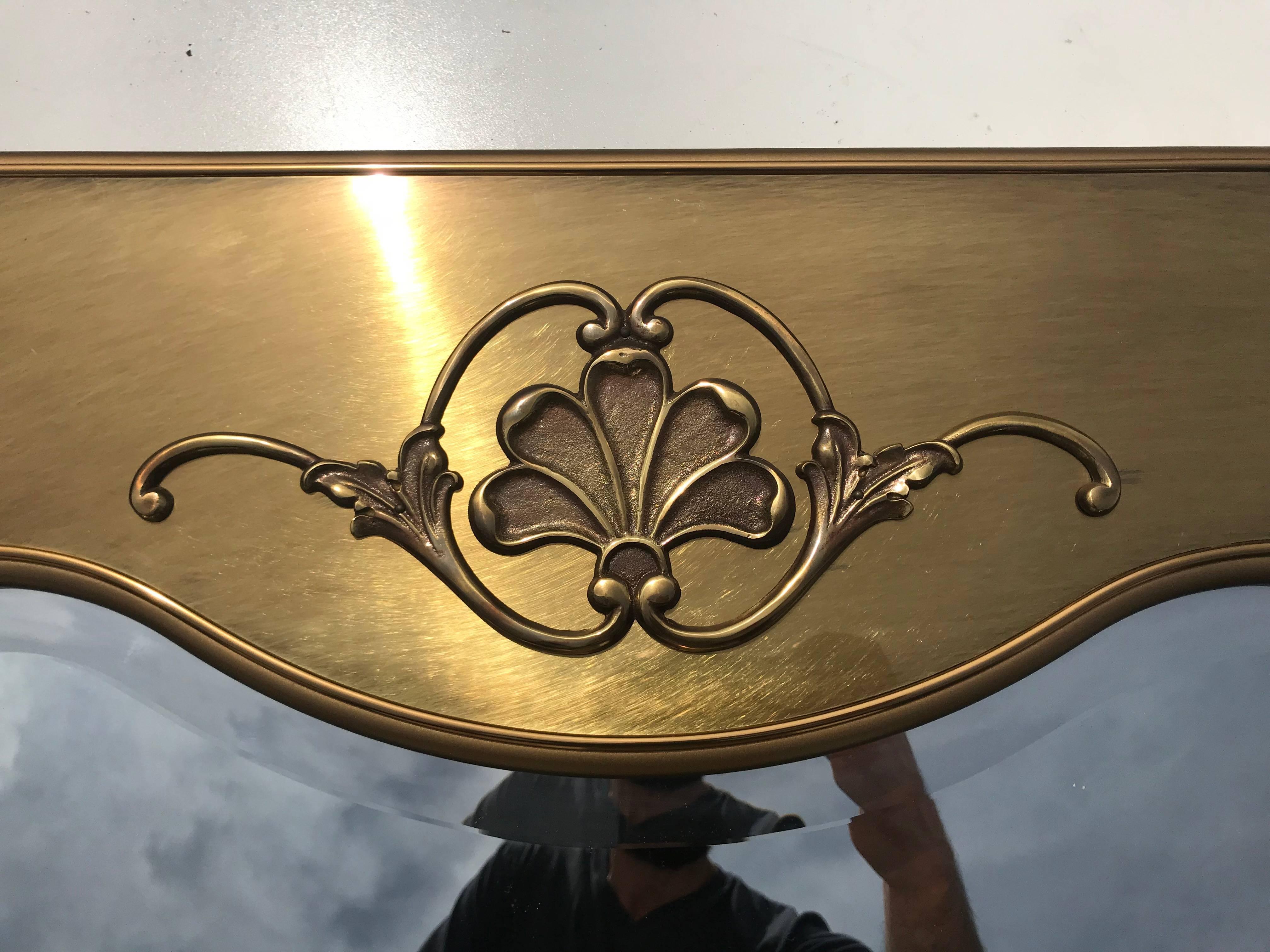 Mastercraft brass mirror.
Offered at Gallery Girasole