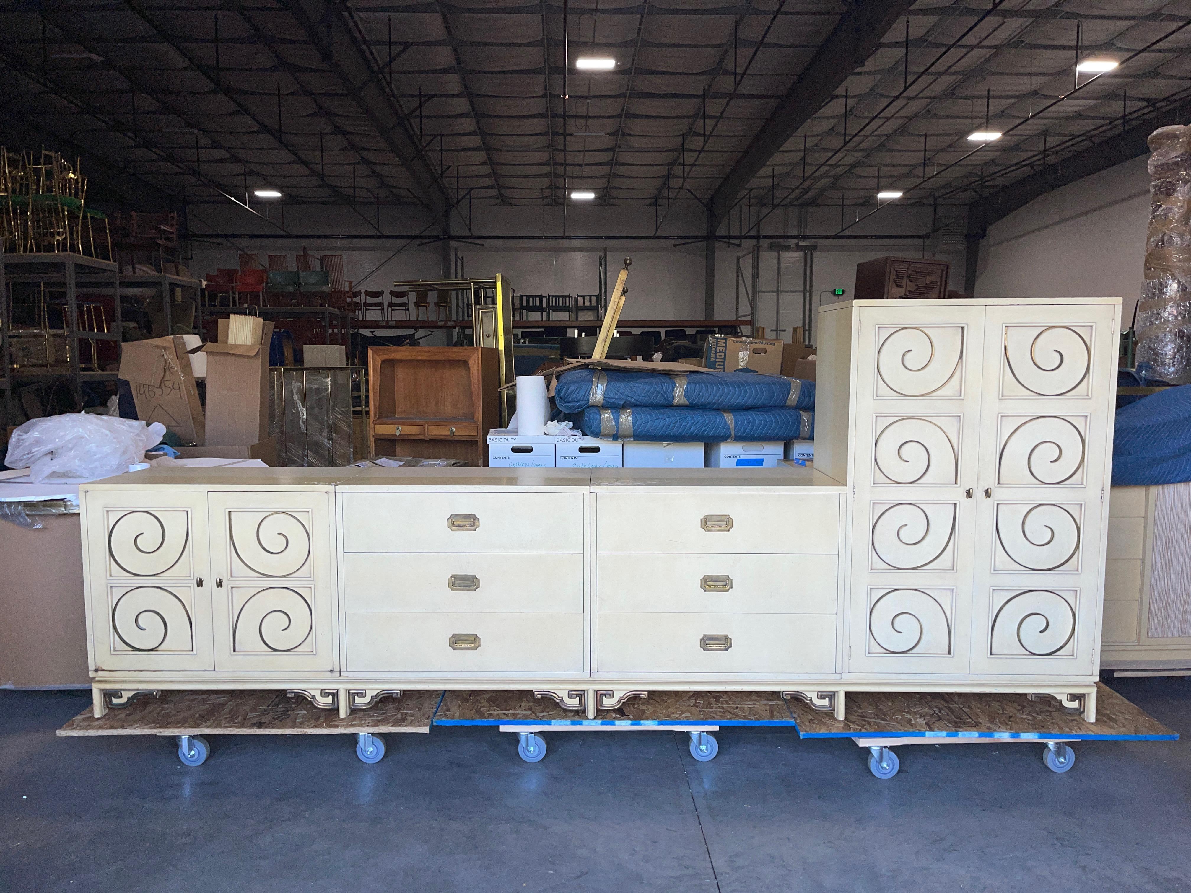 American Mastercraft 16 Piece Wall Unit For Sale