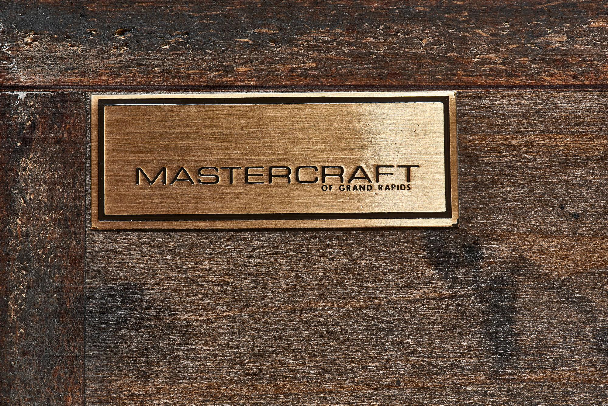 Mastercraft 9 Drawer Walnut and Brass Dresser, 1970	 9
