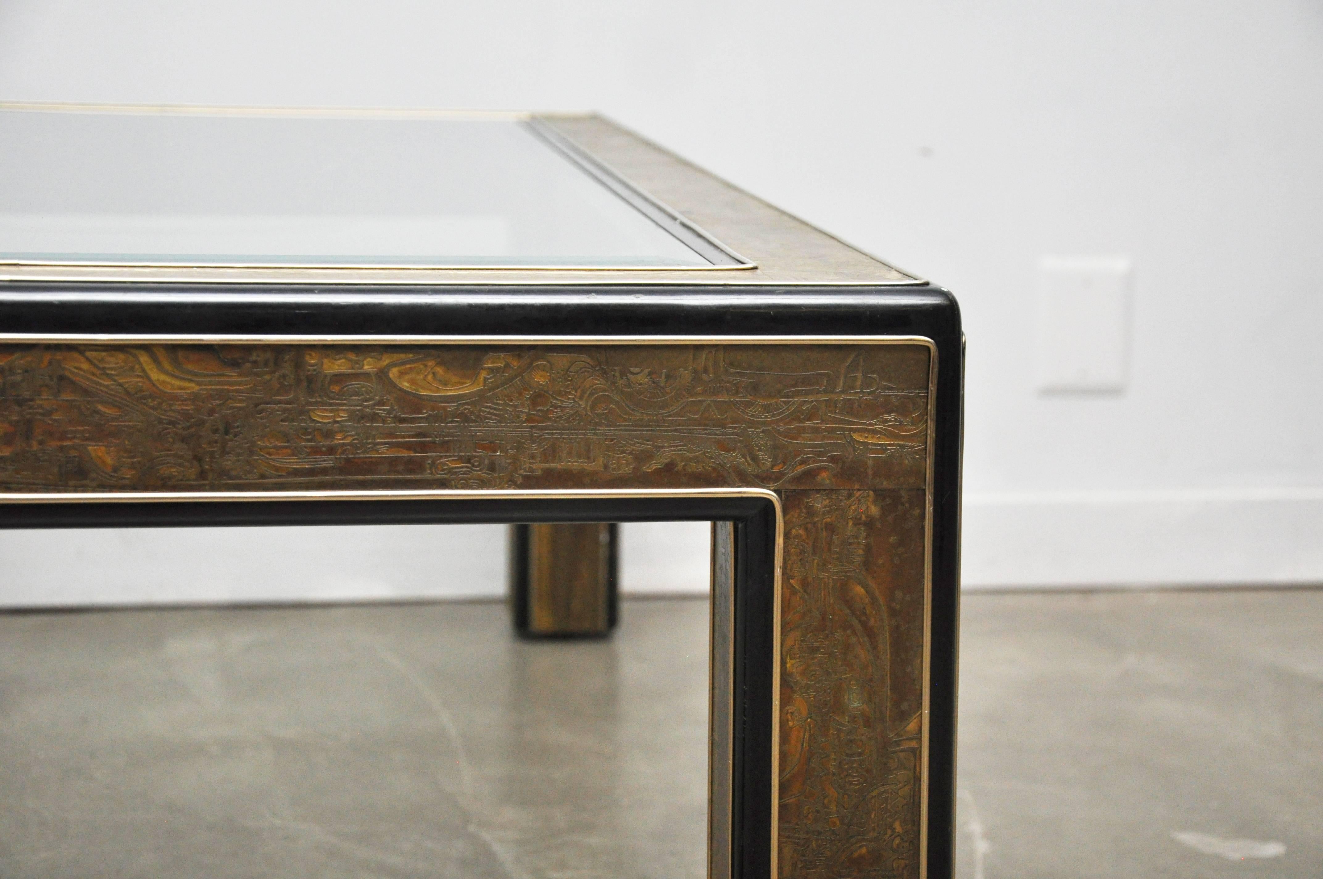 Mastercraft Acid Etched Coffee Table by Bernhard Rohne 2