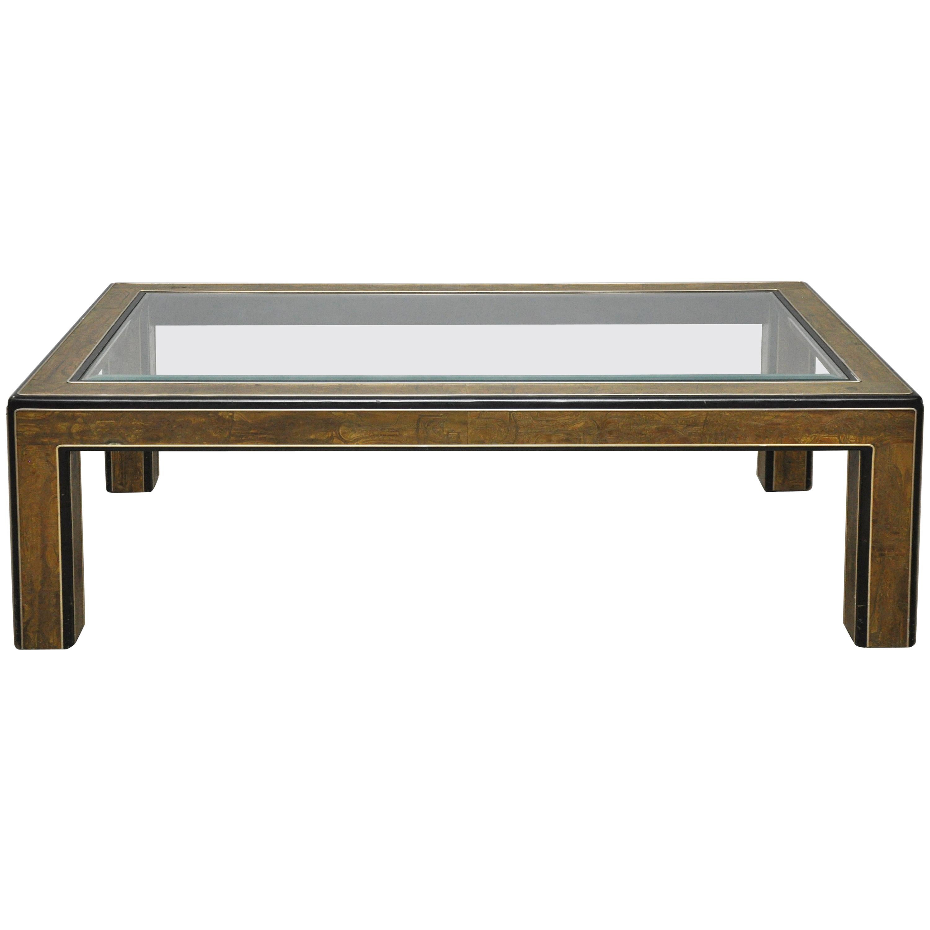 Mastercraft Acid Etched Coffee Table by Bernhard Rohne