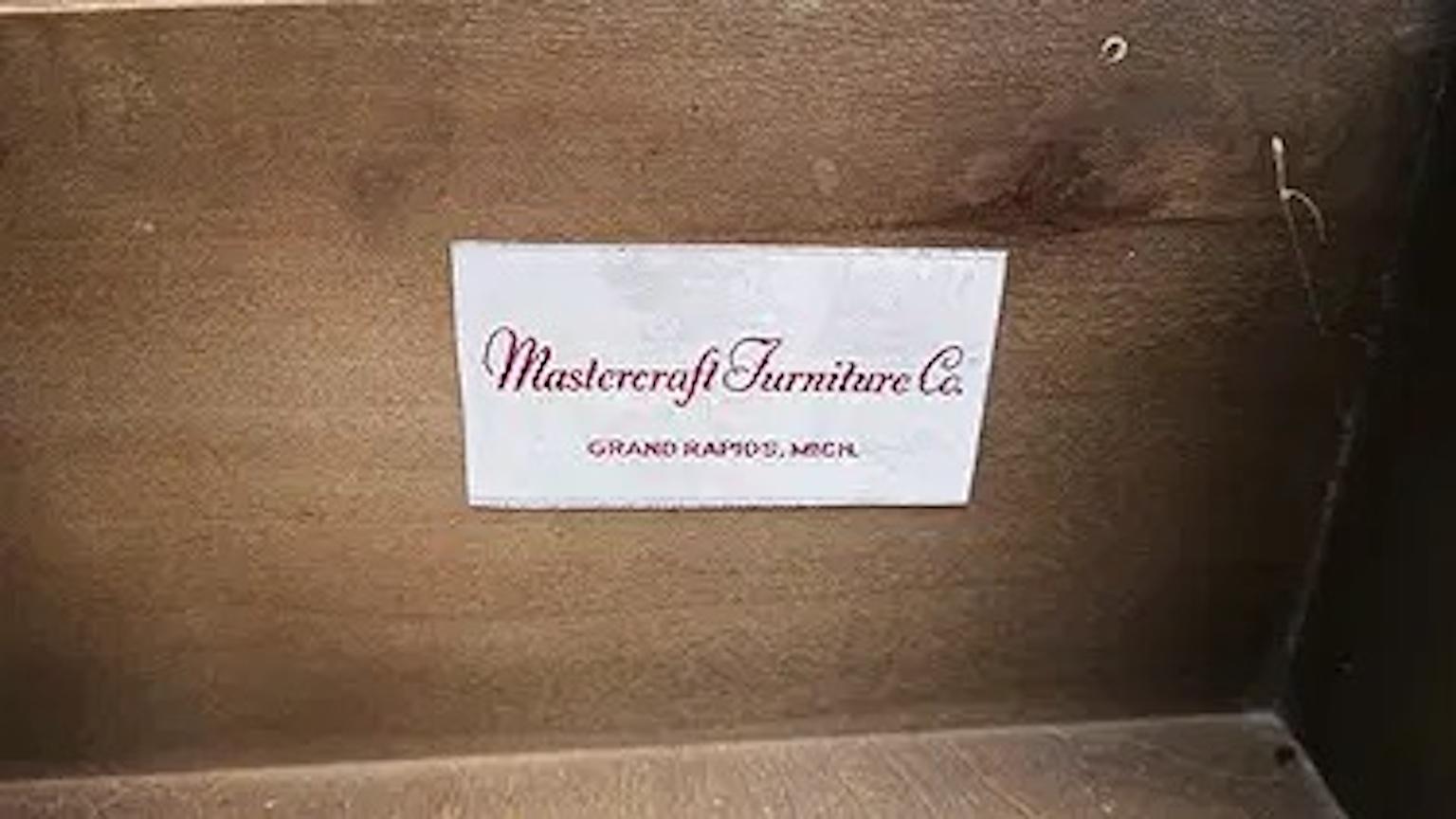 Ottone Serie a parete Mastercraft Amboyna & Brass in vendita